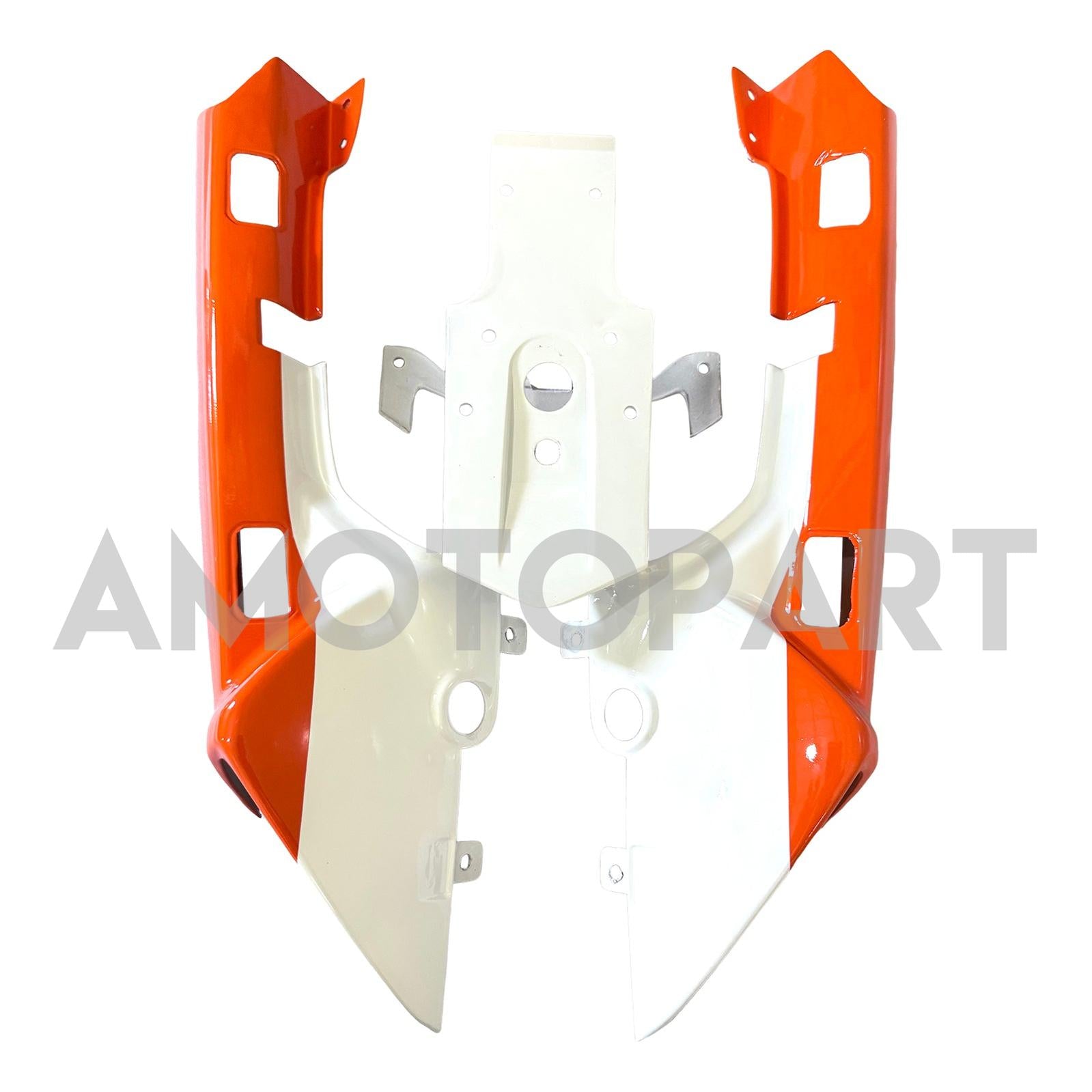 Amotopart 2001-2006 ヤマハ FJR 1300 オレンジ&ホワイト フェアリングキット