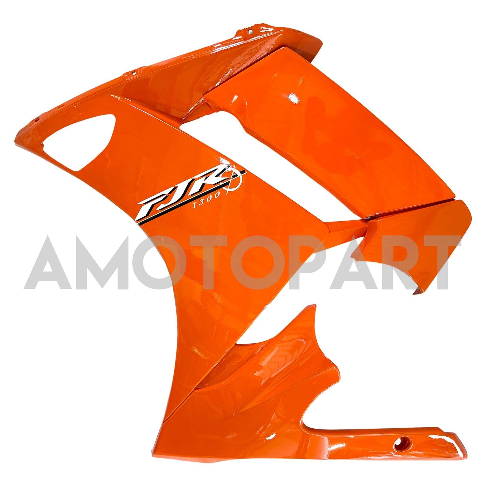 Amotopart 2001-2006 ヤマハ FJR 1300 オレンジ&ホワイト フェアリングキット