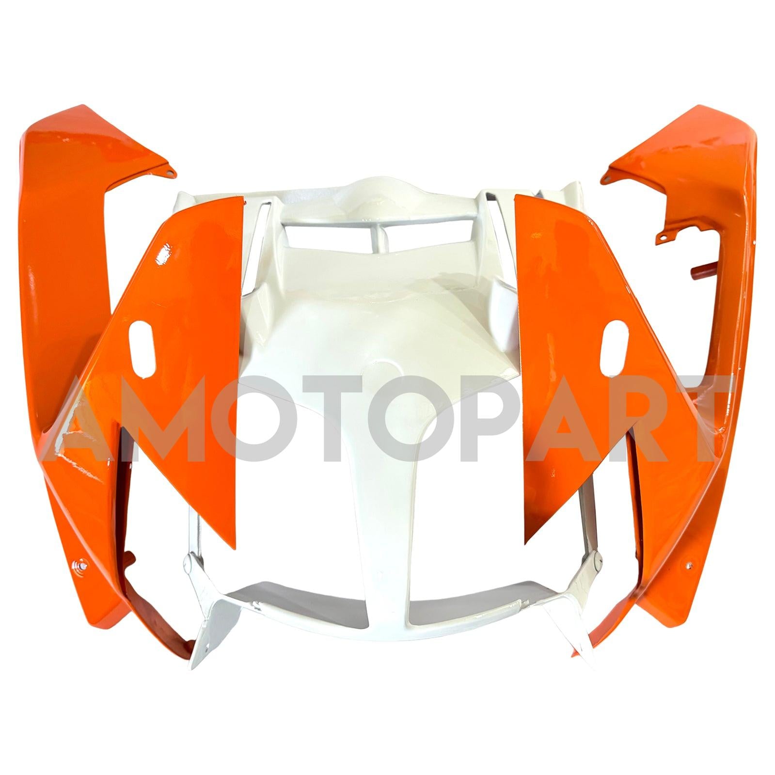 Amotopart 2001-2006 ヤマハ FJR 1300 オレンジ&ホワイト フェアリングキット