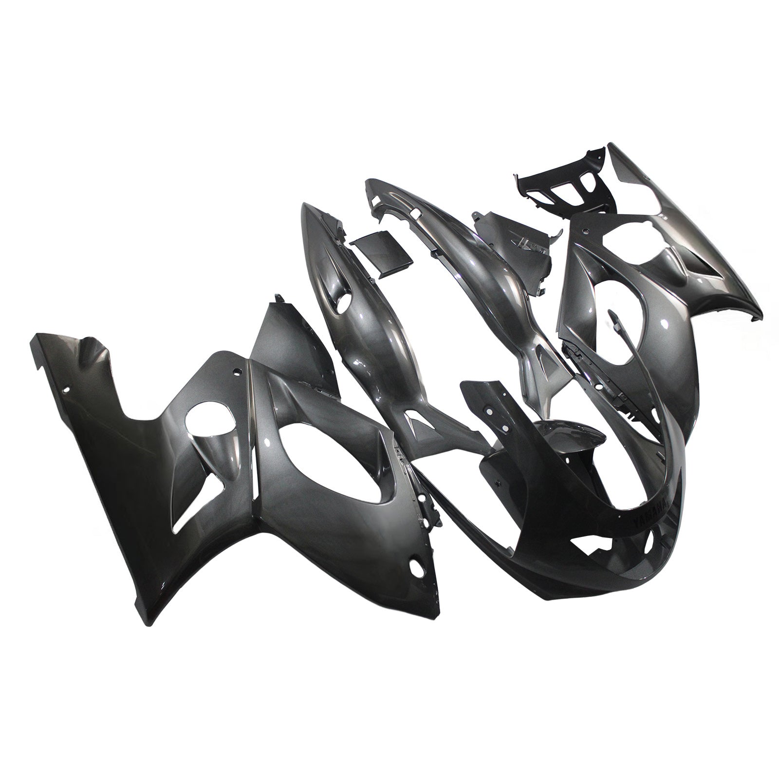 Amotopart Yamaha 1996-2007 YZF 600R Thundercat Grey Sliver Fairing Kit