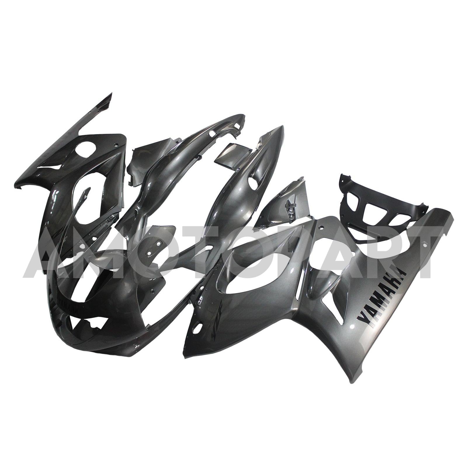 Amotopart Yamaha 1996-2007 YZF 600R Thundercat Grey Sliver Fairing Kit