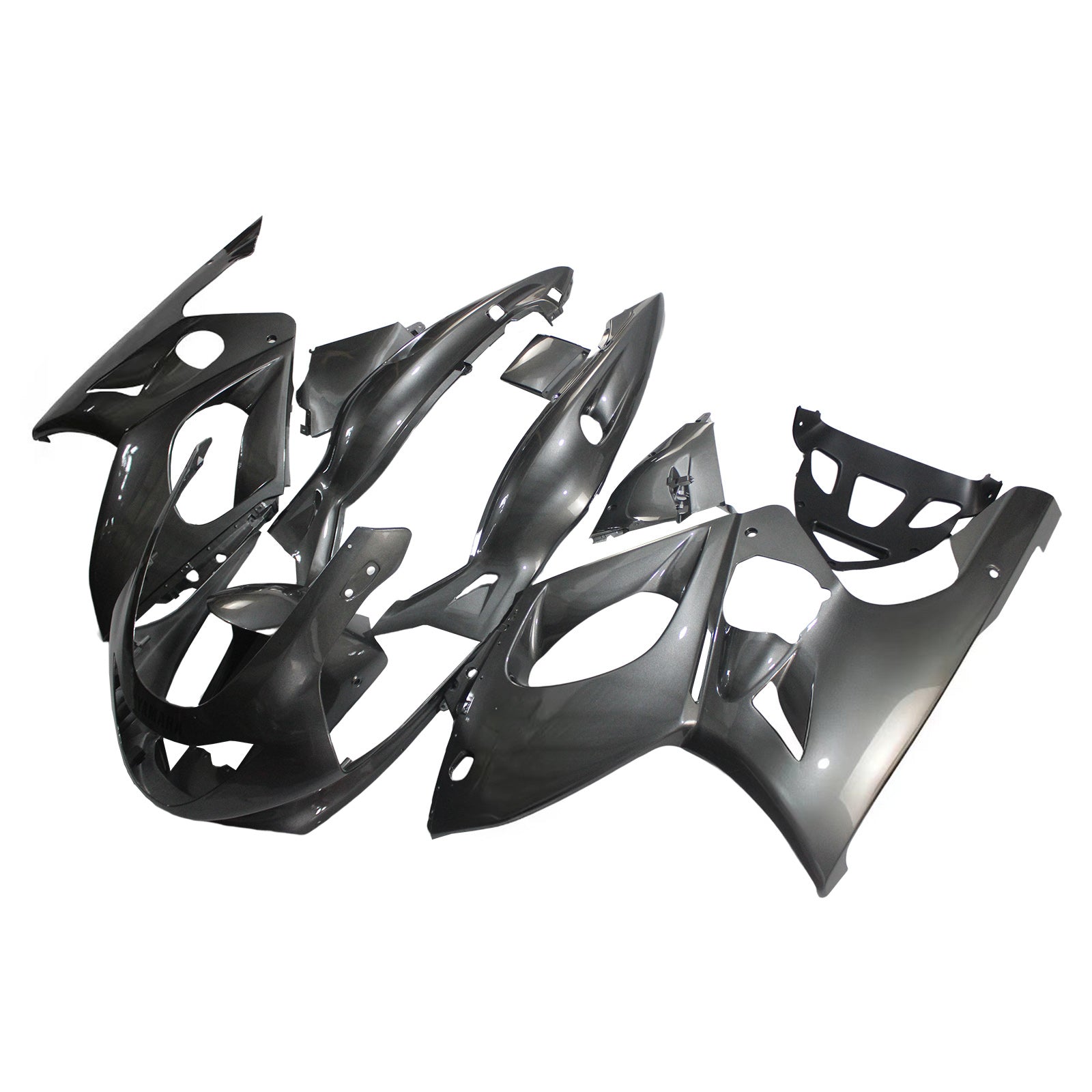 Amotopart Yamaha 1996-2007 YZF 600R Thundercat Grey Sliver Fairing Kit