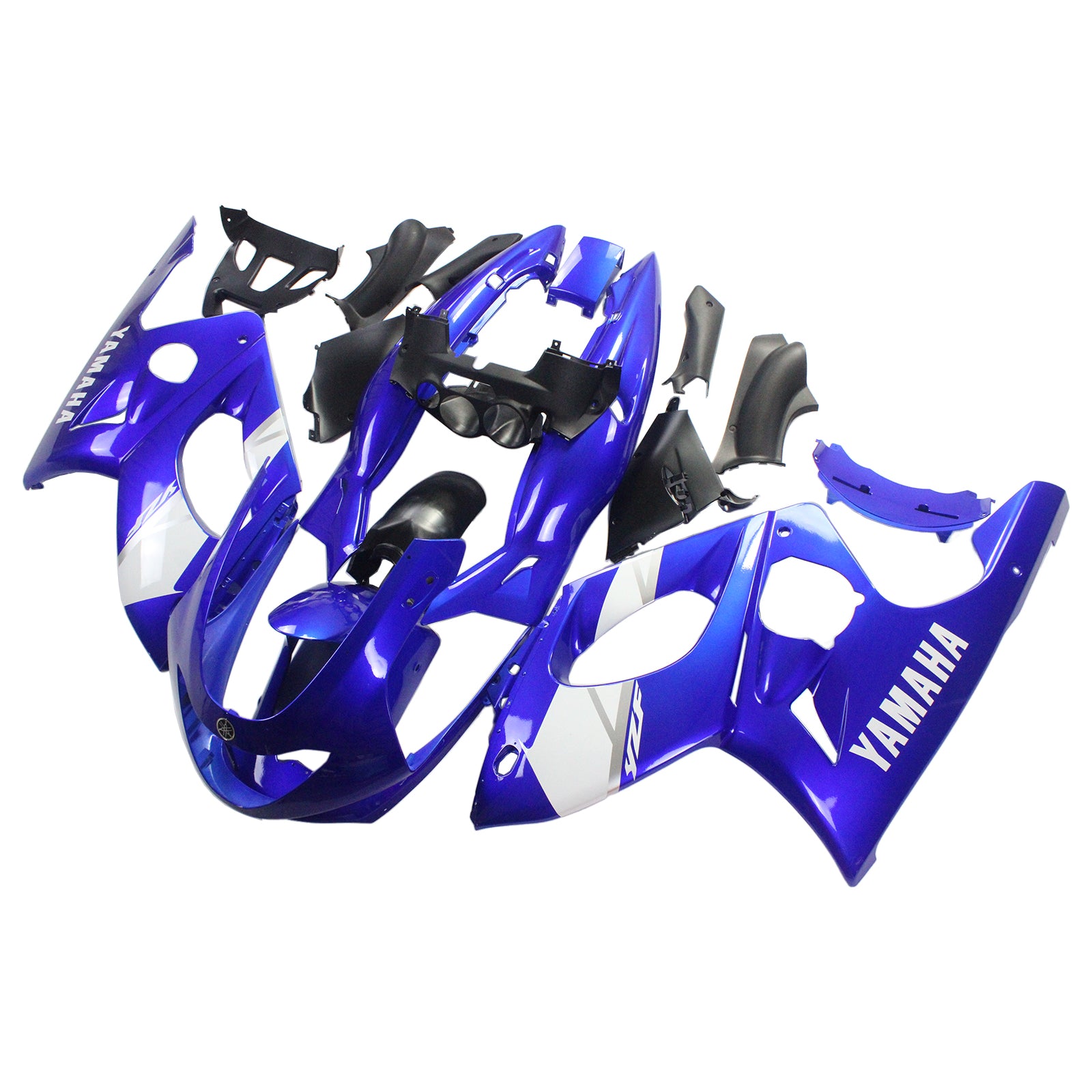 Amotopart Yamaha 1996-2007 YZF 600R Thundercat Blue White Fairing Kit