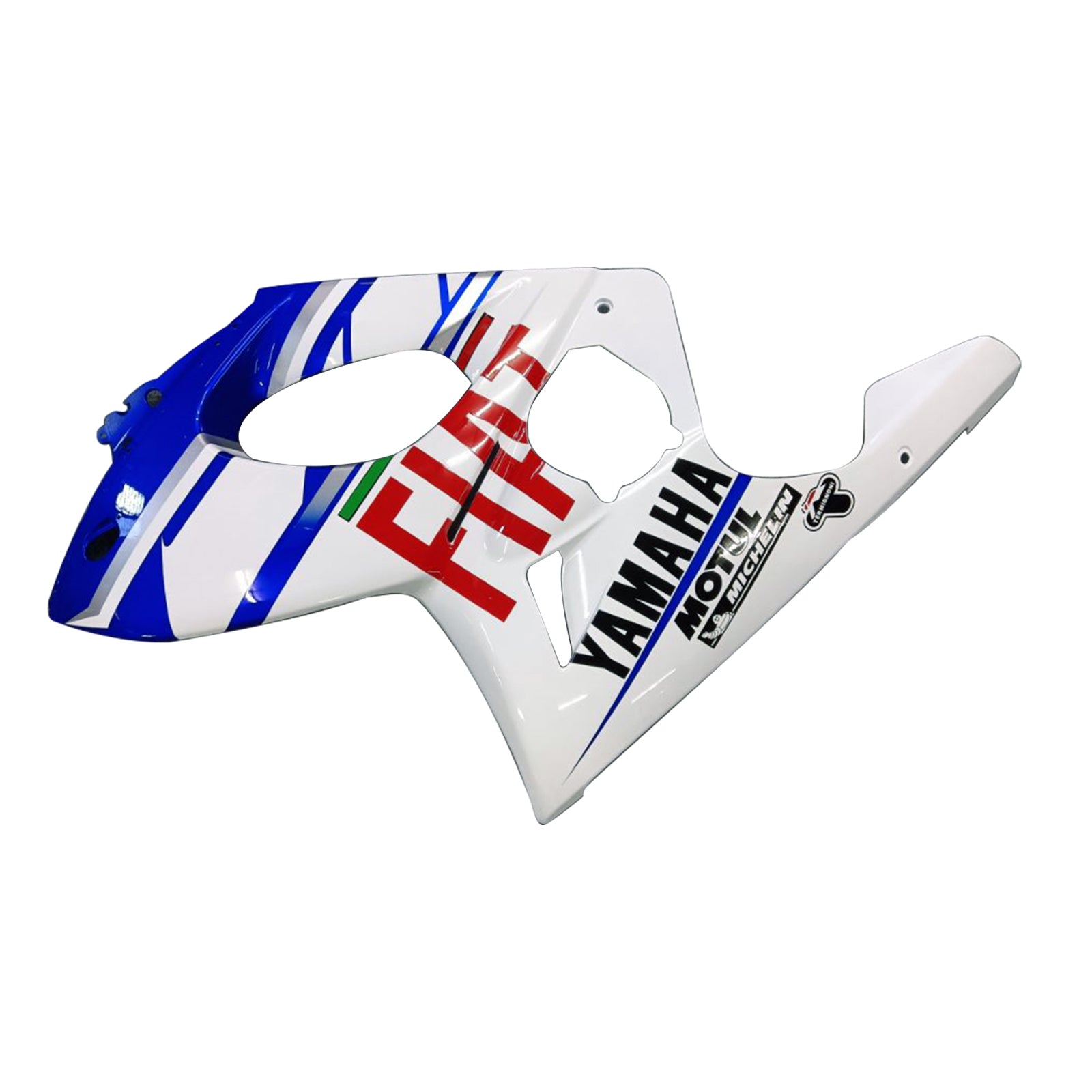 Amotopart Yamaha 1996-2007 YZF 600R Thundercat White Blue Fairing Kit