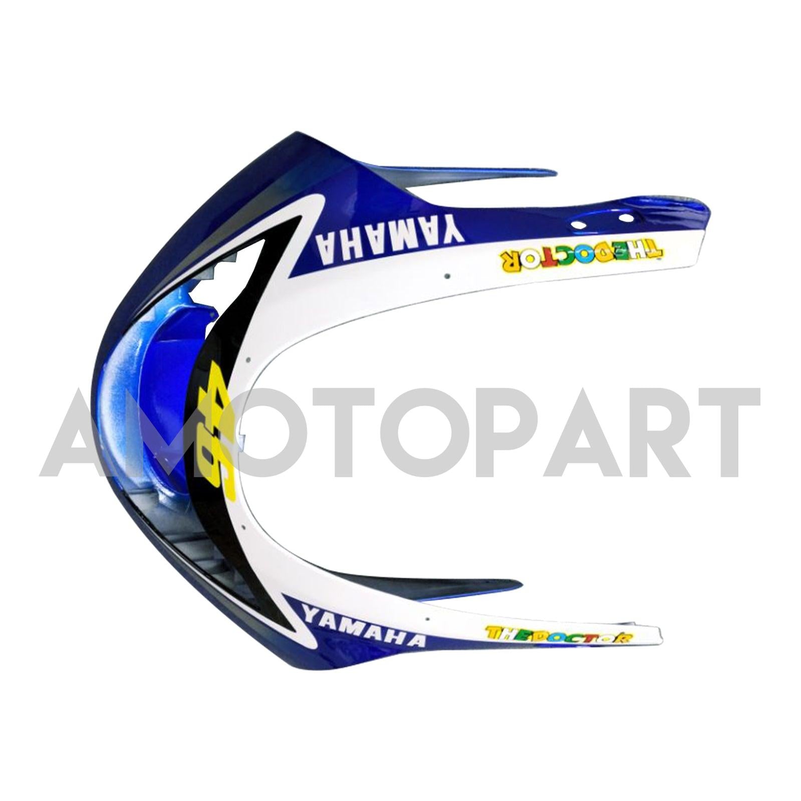Amotopart Yamaha 1996-2007 YZF 600R Thundercat White Blue Fairing Kit