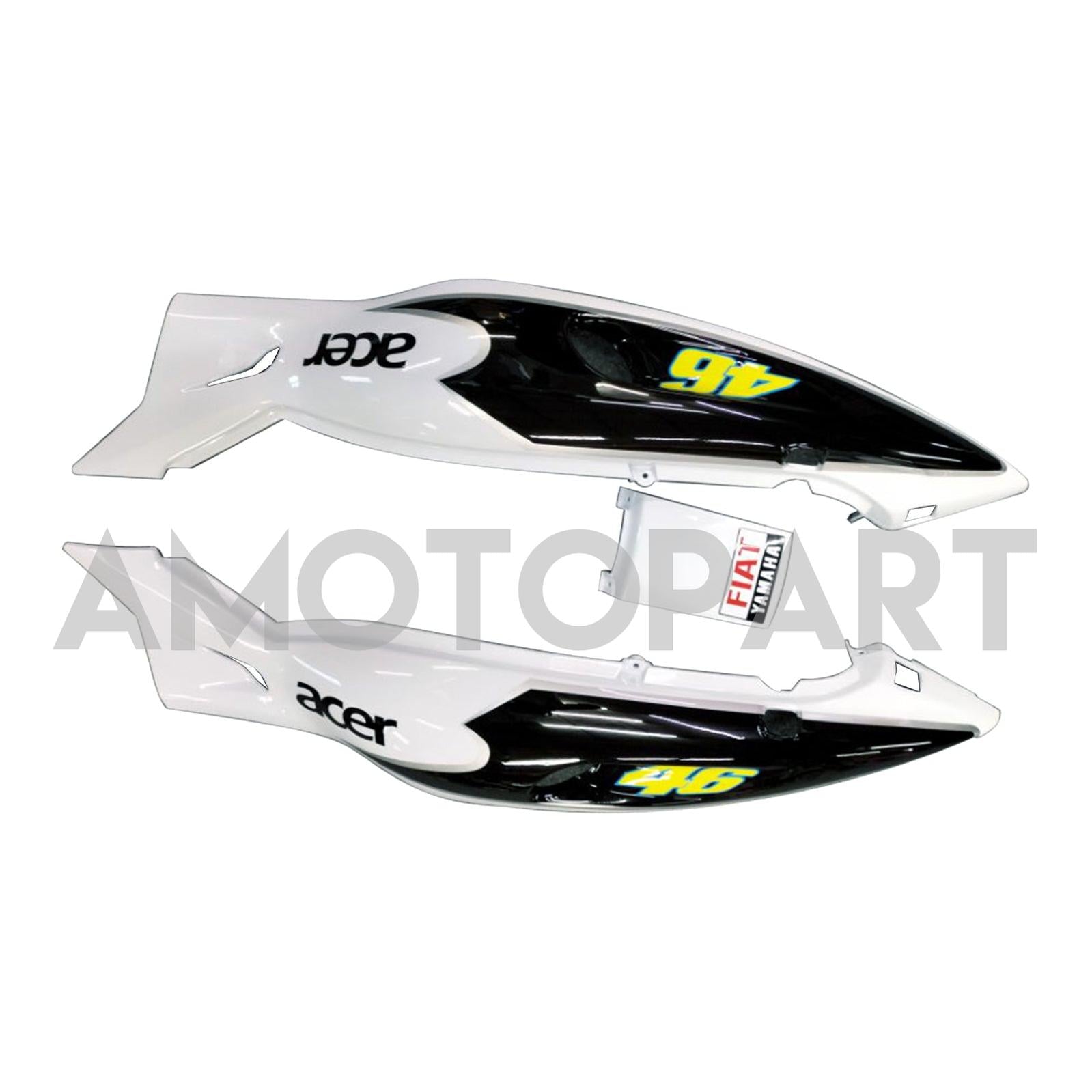 Amotopart Yamaha 1996-2007 YZF 600R Thundercat White Blue Fairing Kit
