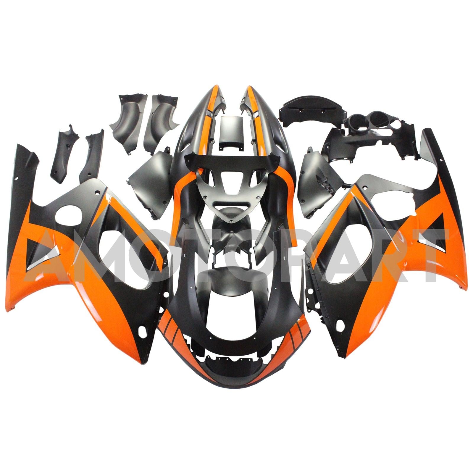 Amotopart Yamaha 1996-2007 YZF 600R Thundercat Black Orange Fairing Kit