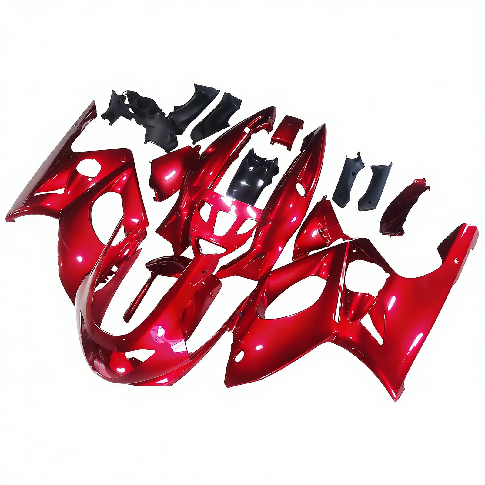 Amotopart Yamaha 1996-2007 YZF 600R Thundercat Kit de carenado rojo