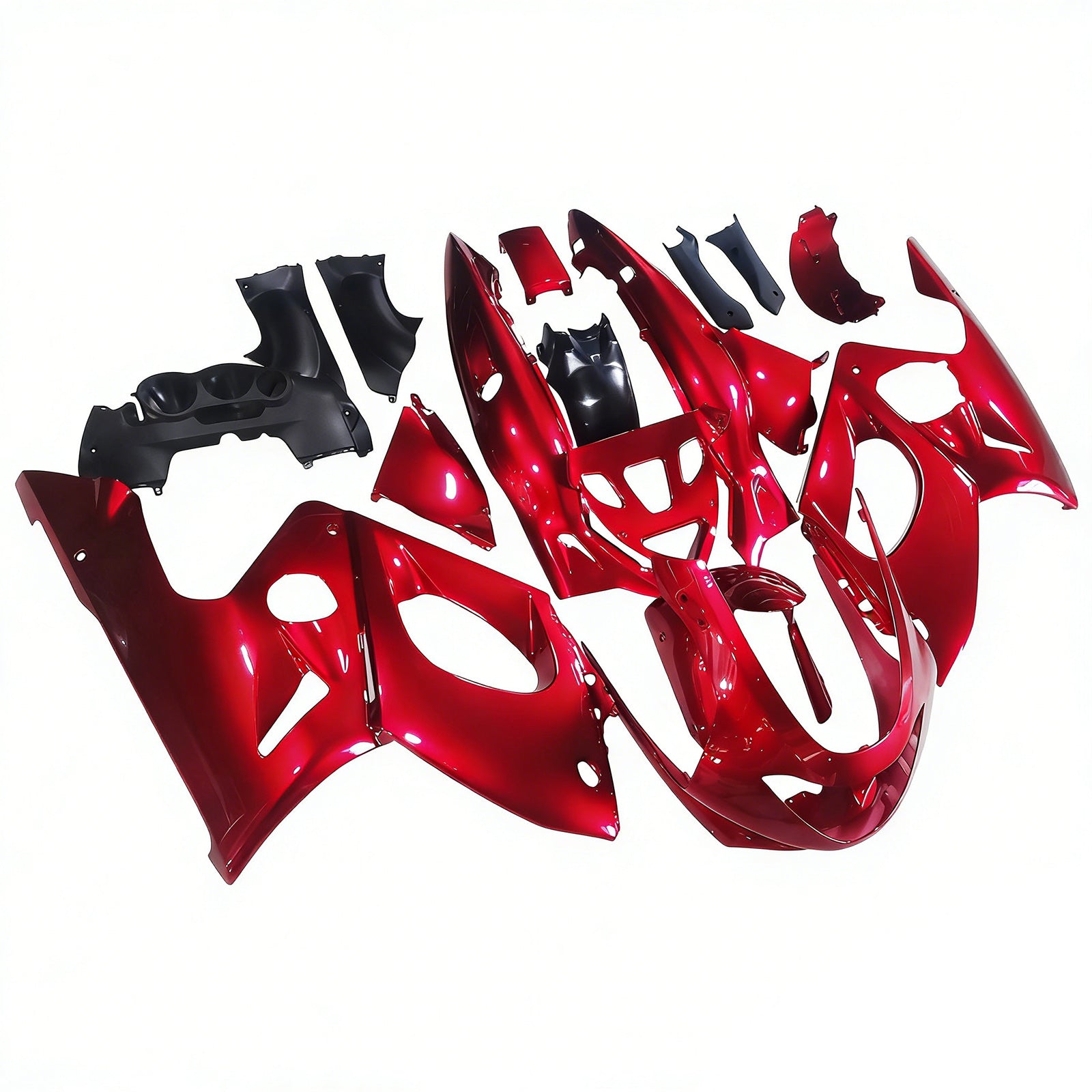 Amotopart Yamaha 1996-2007 YZF 600R Thundercat Kit de carenado rojo