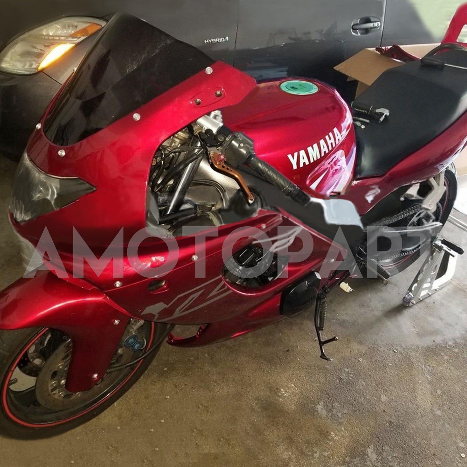 Amotopart Yamaha 1996-2007 YZF 600R Thundercat Red Mix White Fairing Kit