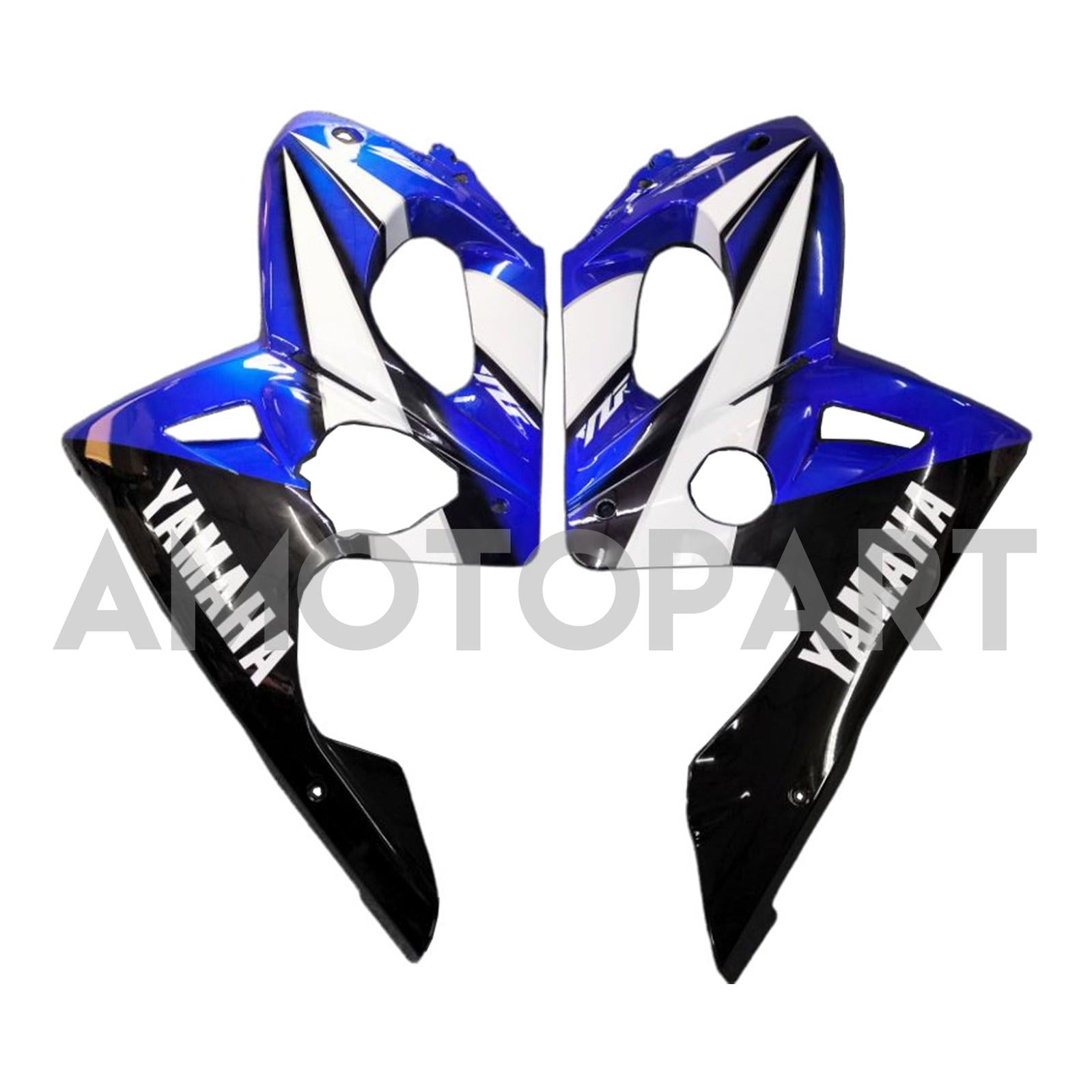 Amotopart Yamaha 1996-2007 YZF 600R Thundercat Black Blue Fairing Kit