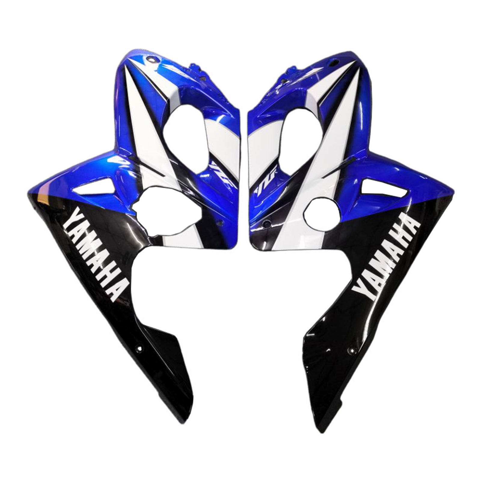 Amotopart Yamaha 1996-2007 YZF 600R Thundercat Black Blue Fairing Kit