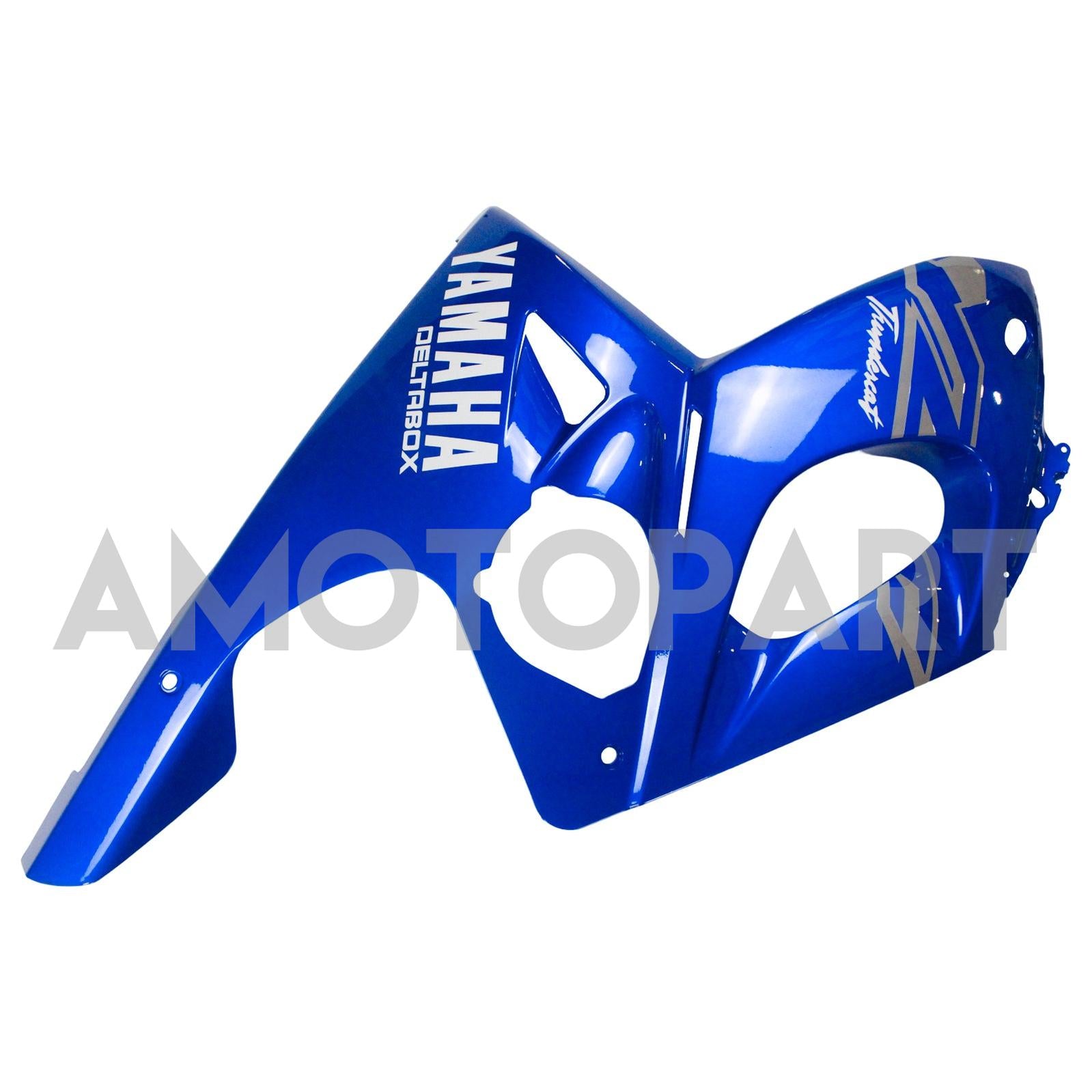 Amotopart Yamaha 1996-2007 YZF 600R Thundercat Blue White Fairing Kit