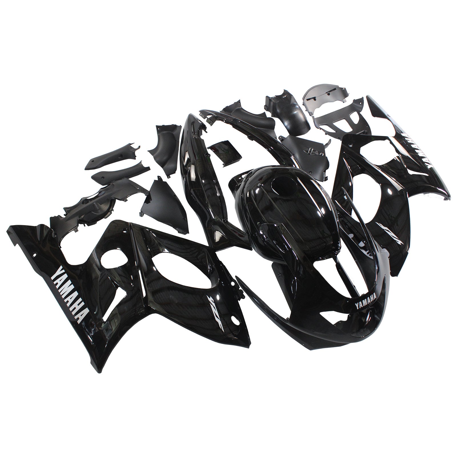 Amotopart Yamaha 1996-2007 YZF 600R Thundercat Black Fairing Kit