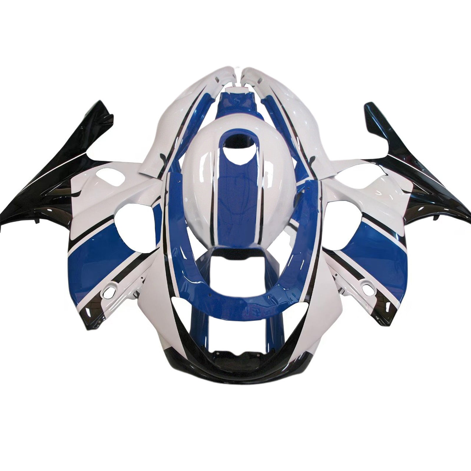 Amotopart 1996-2007 Yamaha YZF 600R Thundercat White Black Blue Fairing Kit