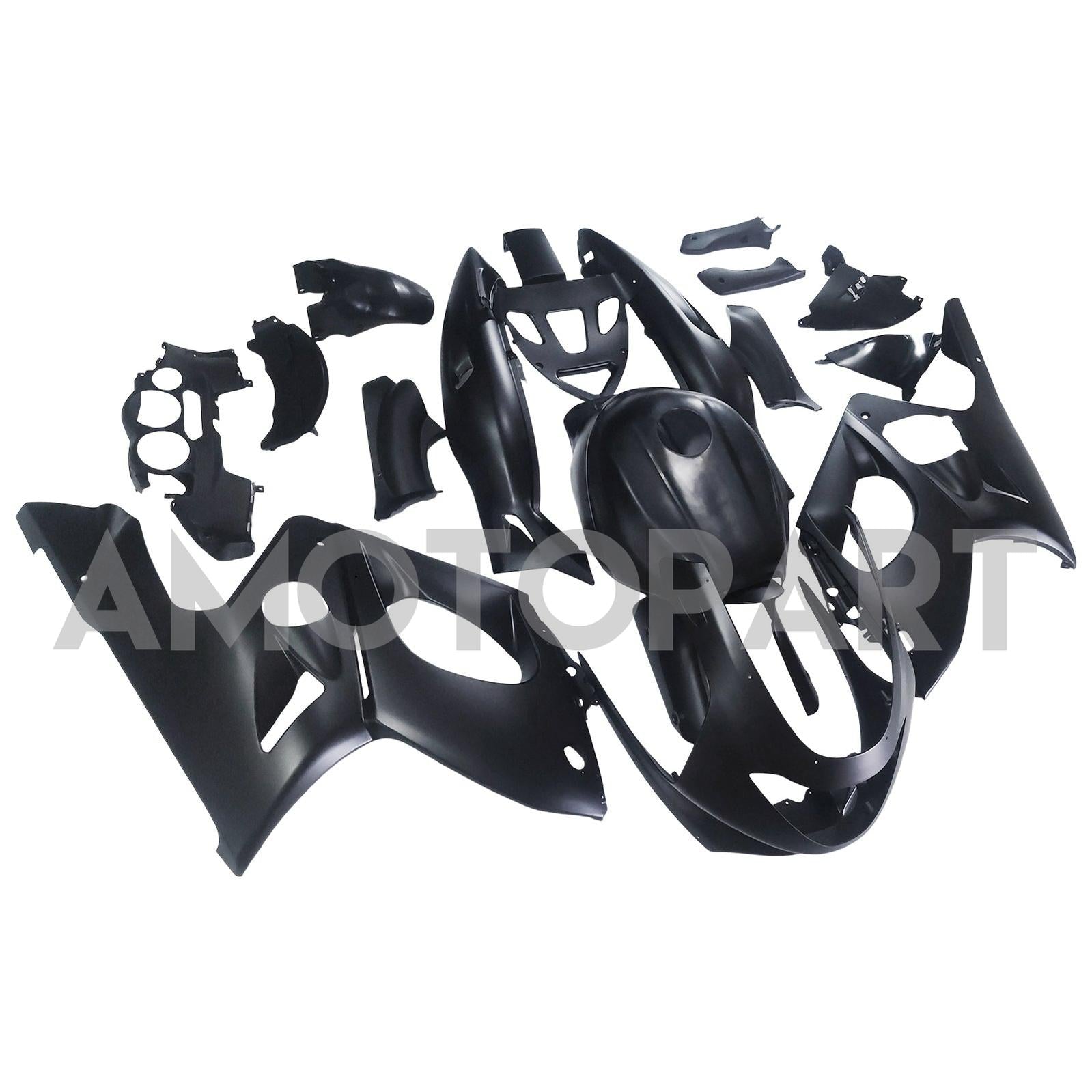 Amotopart 1996-2007 Yamaha YZF 600R Thundercat Matte Black Fairing Kit