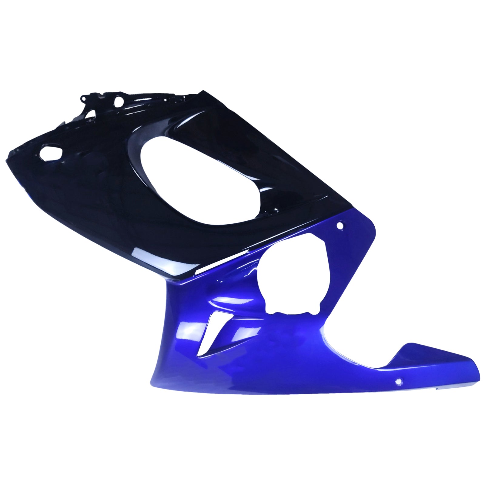 Amotopart 1996-2007 ヤマハ YZF 600R サンダーキャット 光沢のあるブラック ブルー フェアリングキット