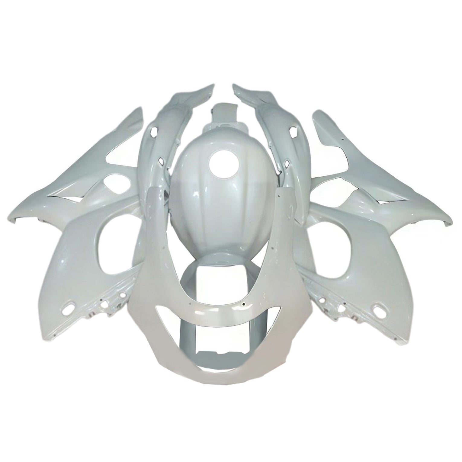 Amotopart 1996-2007 Yamaha YZF 600R Thundercat Glossy White Fairing Kit