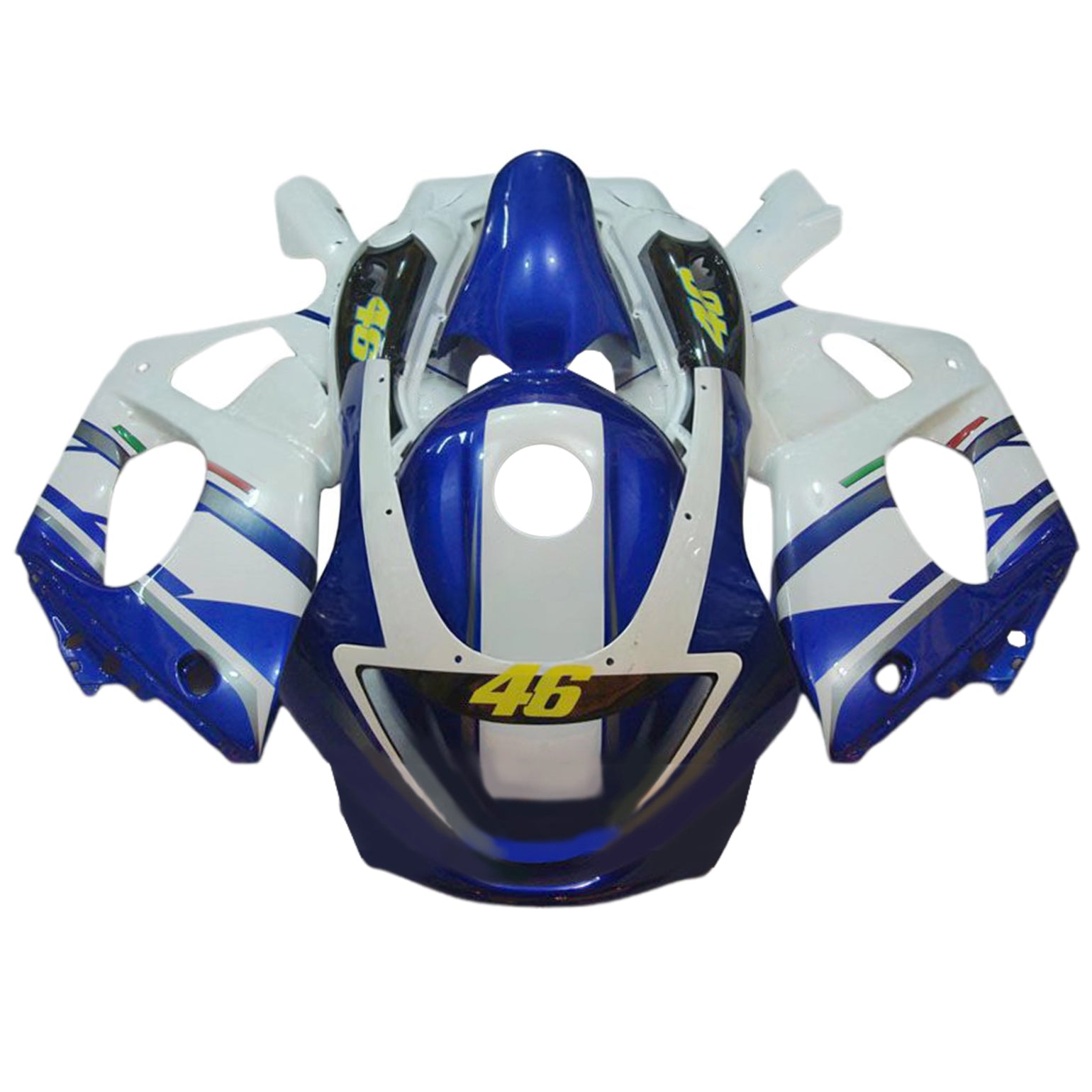 Amotopart 1996-2007 Yamaha YZF 600R Thundercat Blue White Black Fairing Kit