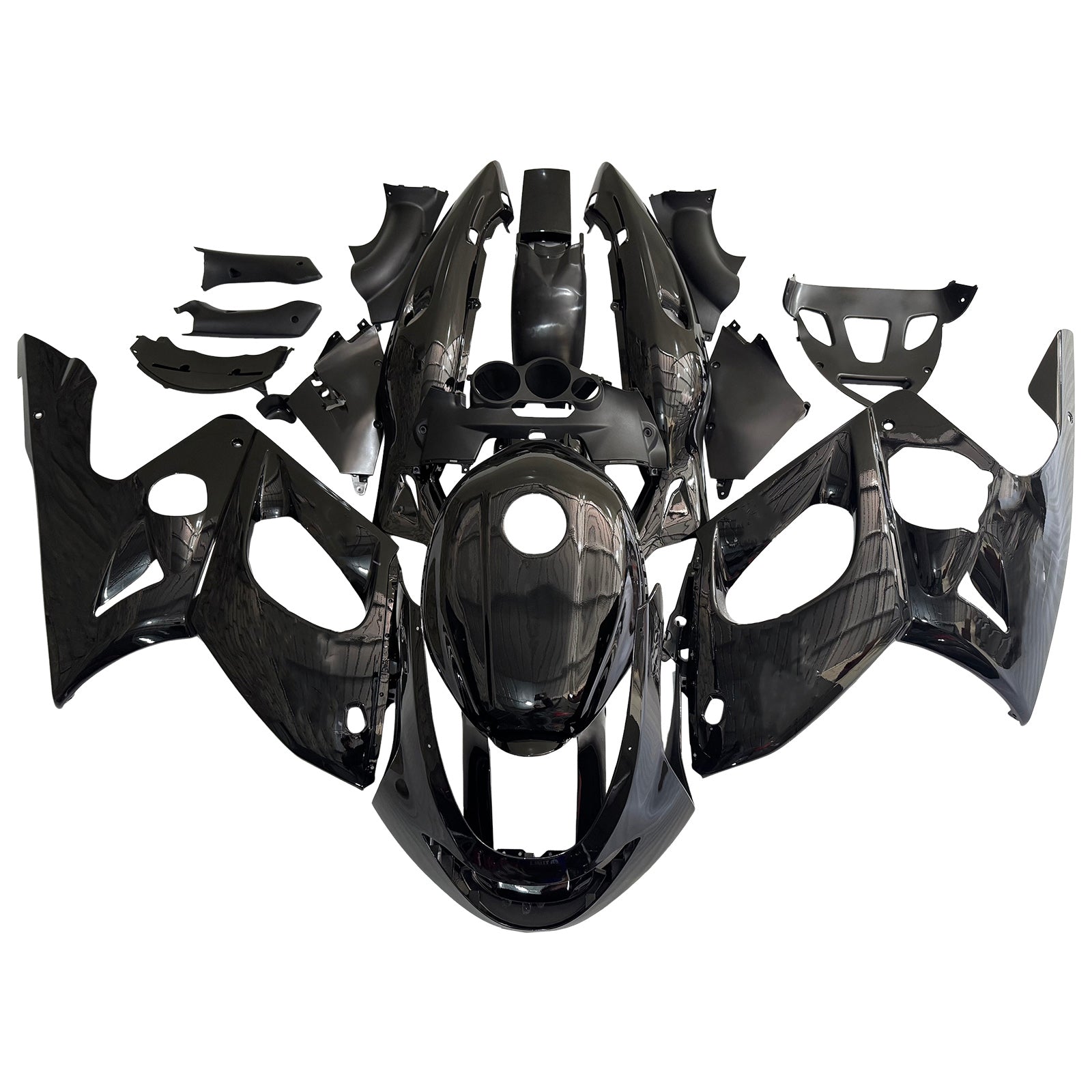 Amotopart 1996-2007 Yamaha YZF 600R Thundercat Black Fairing Kit