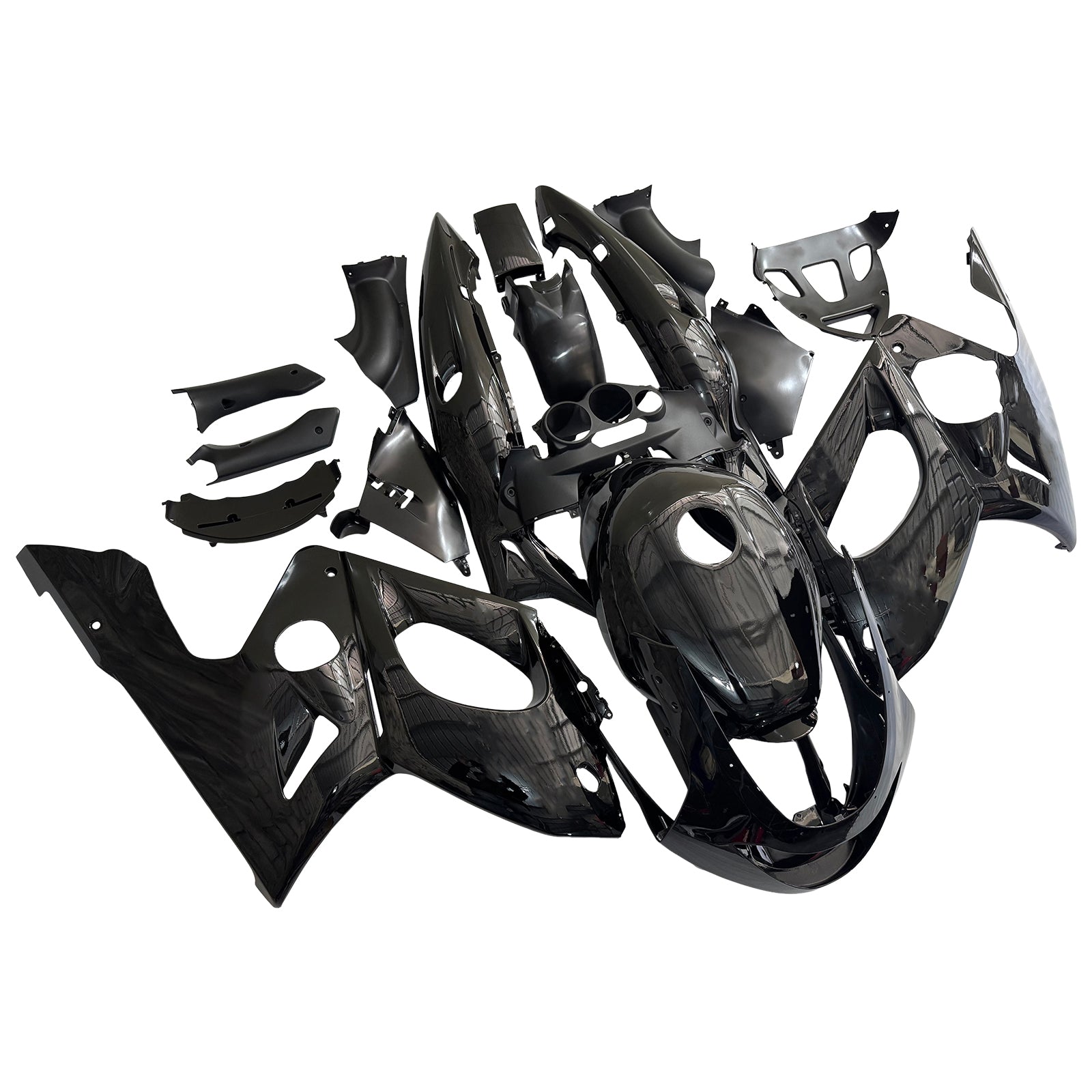 Amotopart 1996-2007 Yamaha YZF 600R Thundercat Black Fairing Kit