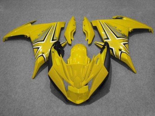 Amotopart 2009-2015 Yamaha FZ6R Yellow Fairing Kit