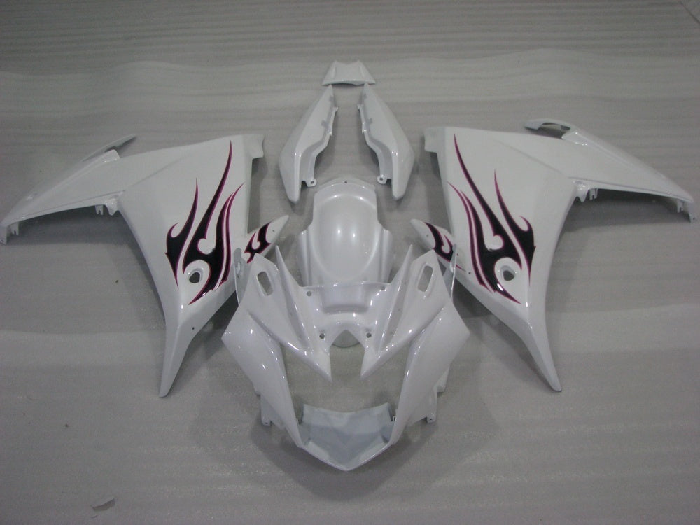 Amotopart Yamaha FZ6R 2009-2015 White Fairing Kit