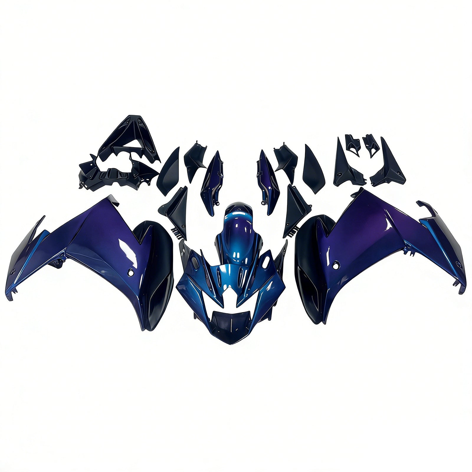 Amotopart 2009-2015 Yamaha FZ6R Blue  Fairing Kit