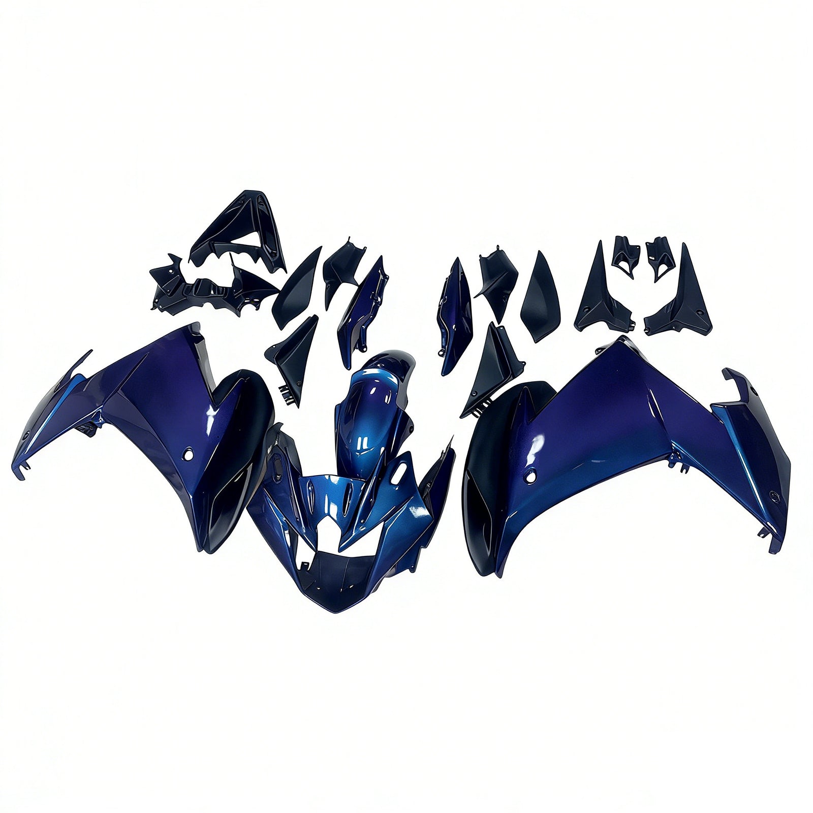 Amotopart 2009–2015 Yamaha FZ6R Blaues Verkleidungsset