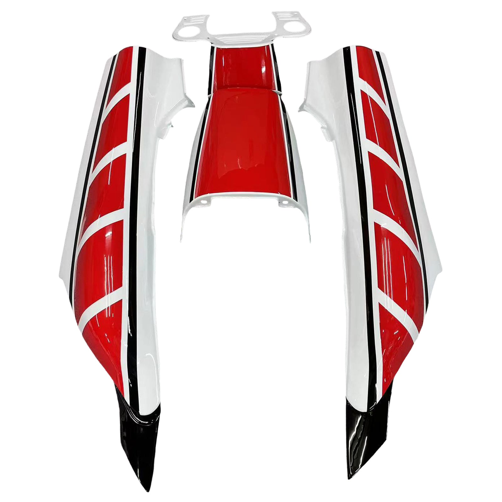 Amotopart Yamaha 1985-1987 RZV500 / RD500 Kit de carenado blanco rojo