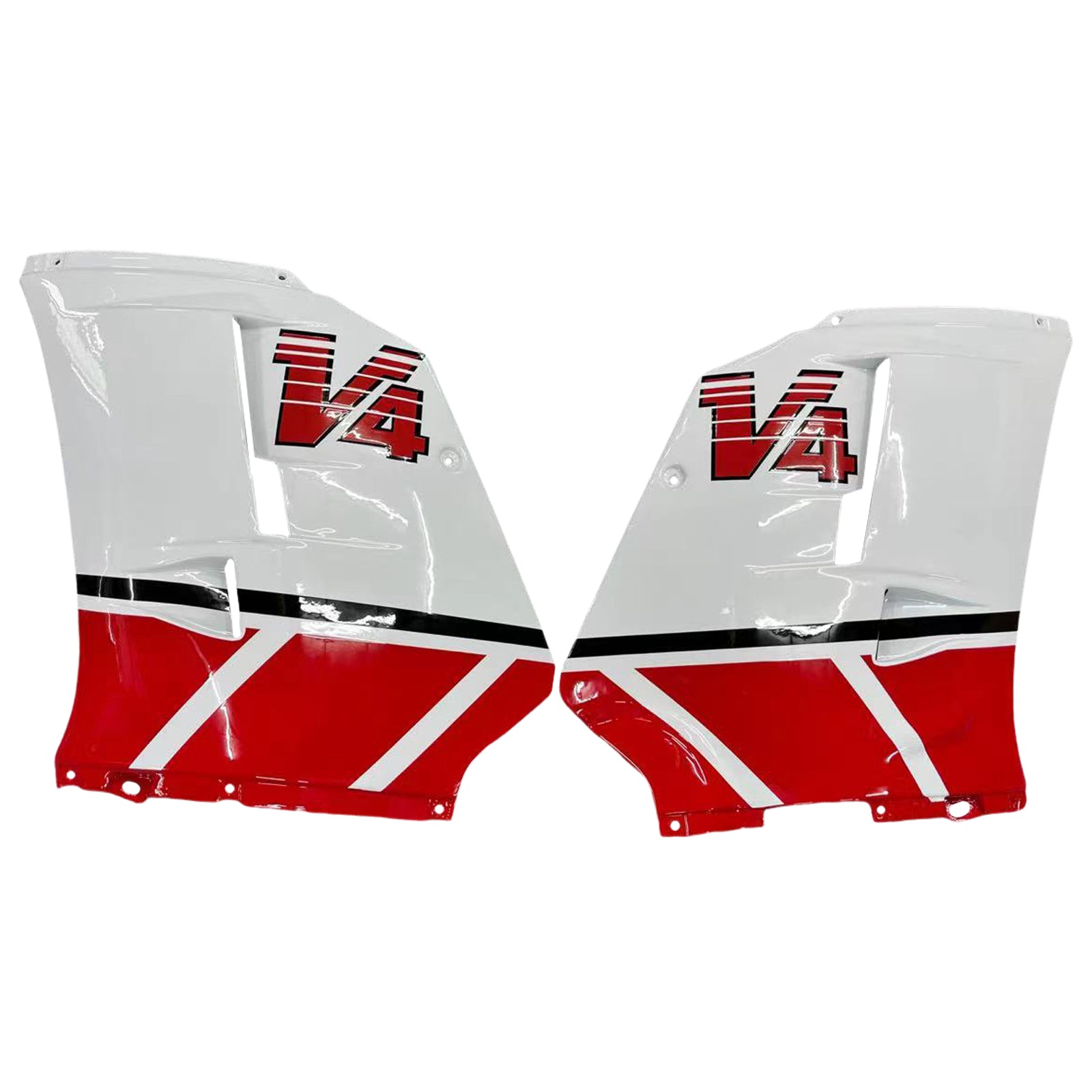 Amotopart Yamaha 1985-1987 RZV500 / RD500 White Red Fairing Kit