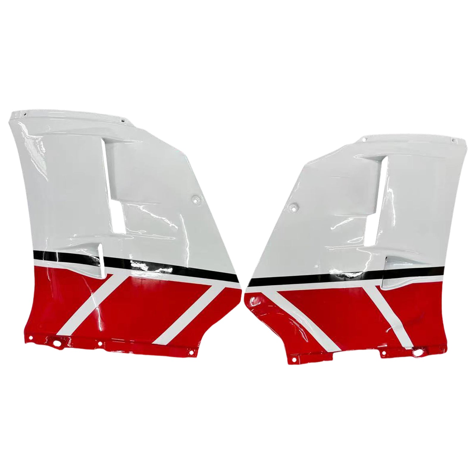 Amotopart Yamaha 1985-1987 RZV500 / RD500 Kit de carenado blanco rojo