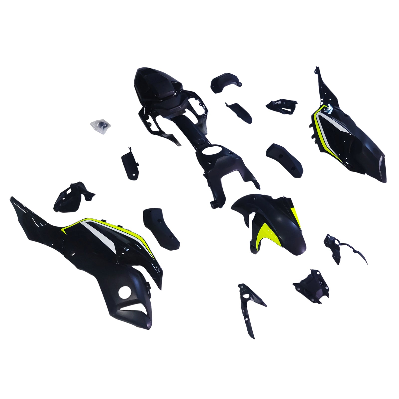 Amotopart 2012-2017 Yamaha MT-07 / FZ-07 Black Yellow Fairing Kit