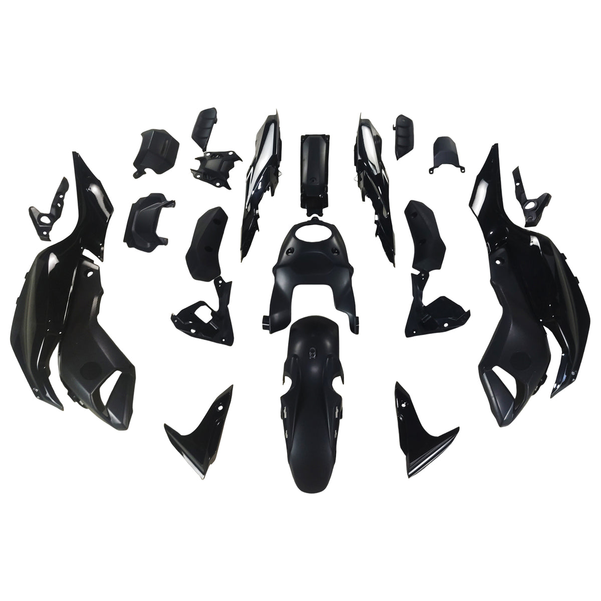 Kit de carénage noir Amotopart 2012-2017 Yamaha MT-07 / FZ-07