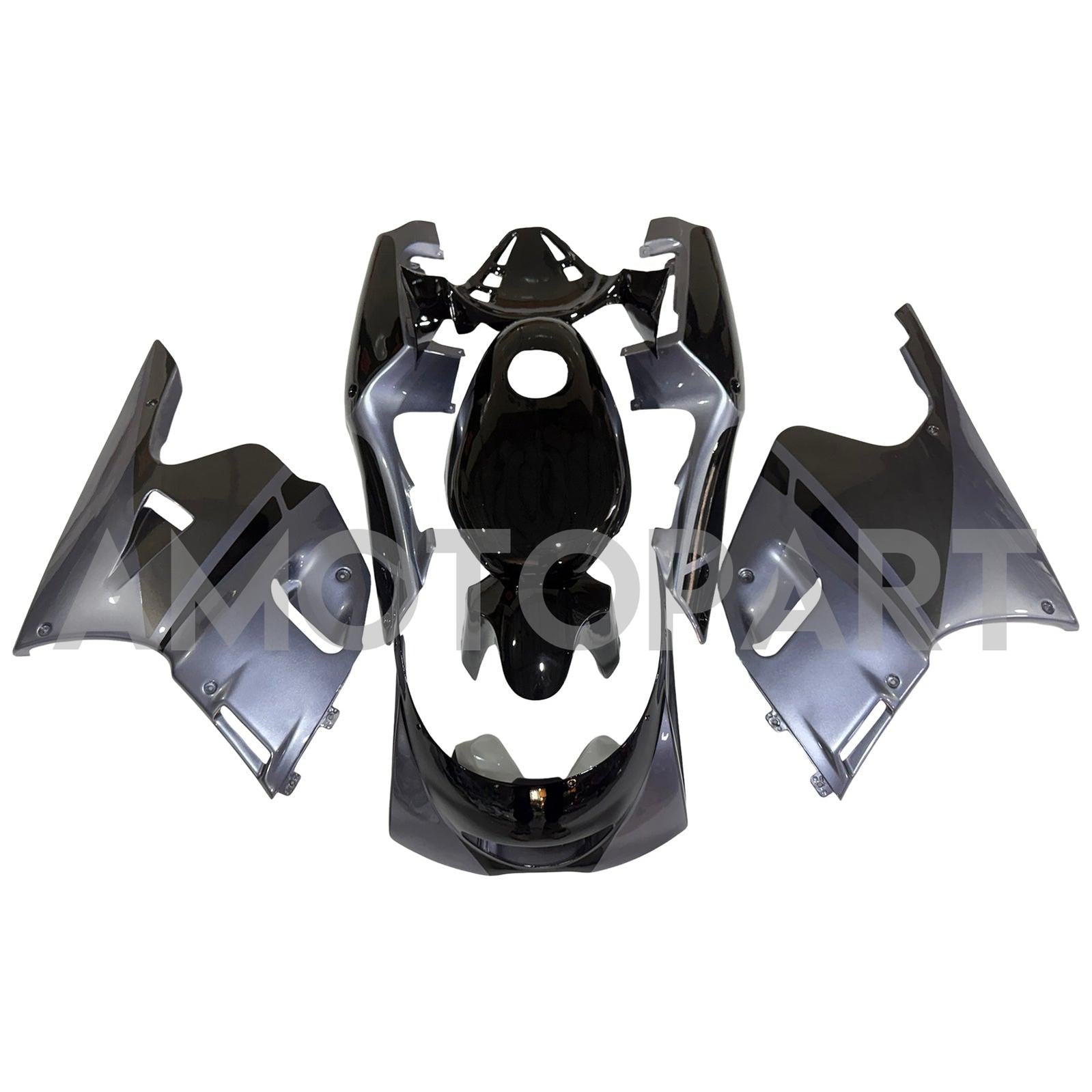 Amotopart 1991-1994 Yamaha TZR250 3XV Black Grey Fairing Kit