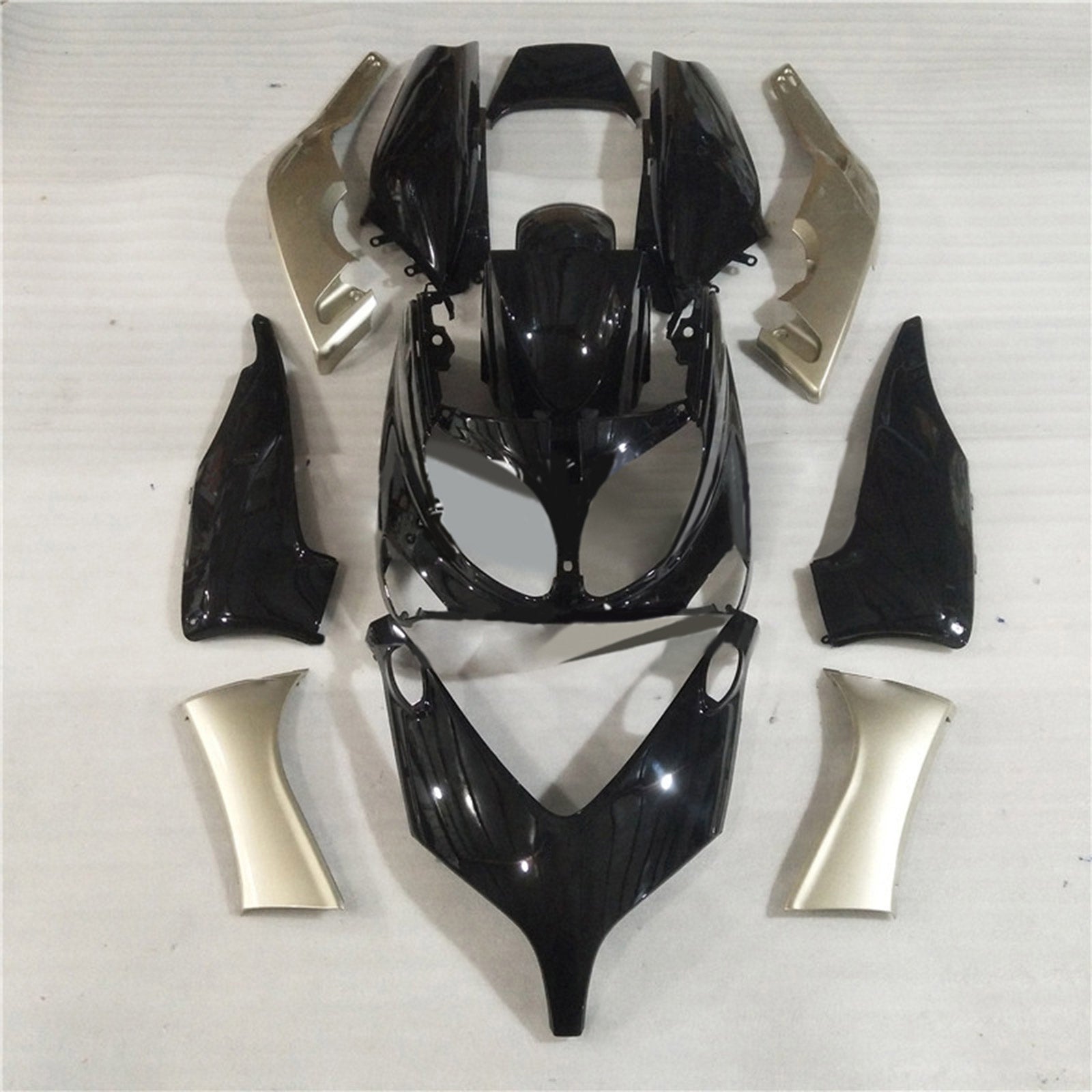 Kit carena Amotopart 2001-2007 T-Max Yamaha nero e argento