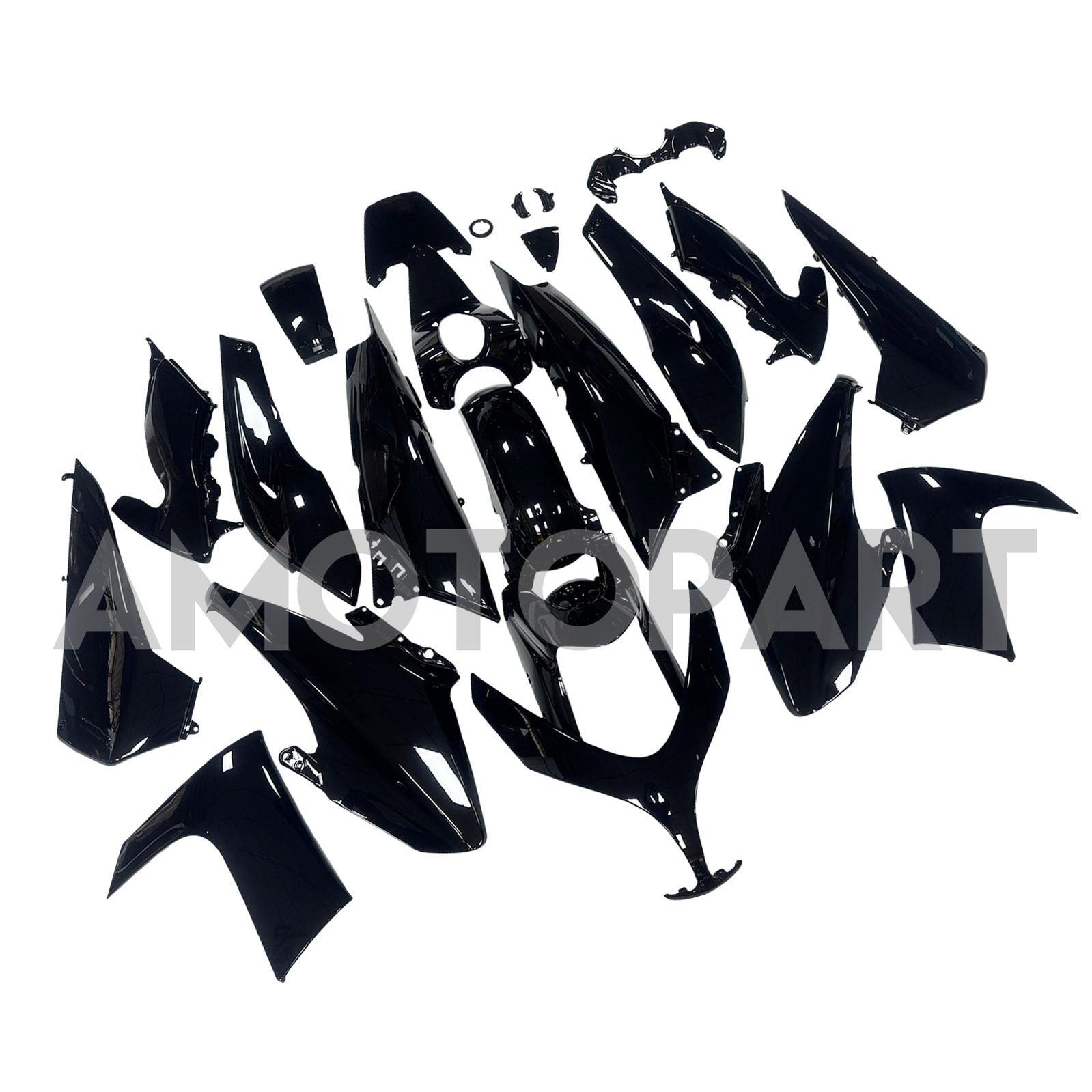 Amotopart 2008-2012 Yamaha T-Max XP500 Black&Grey Fairing Kit