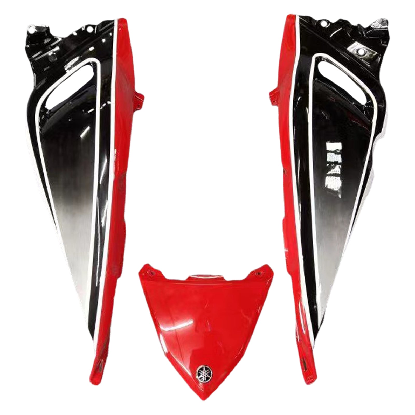 Kit carena Amotopart 2012-2014 Yamaha T-Max TMAX530 rosso e bianco Style1