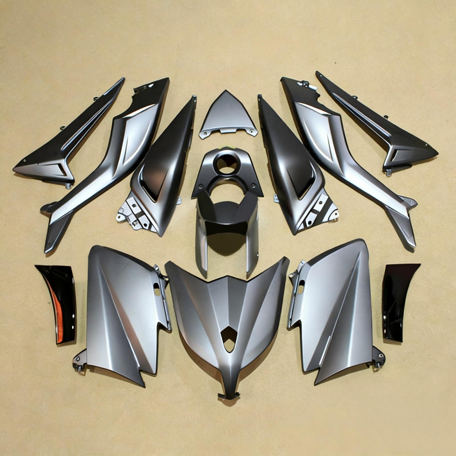 Amotopart 2012-2014 TMax TMAX 530 Yamaha Kit carenatura grigio giallo accent