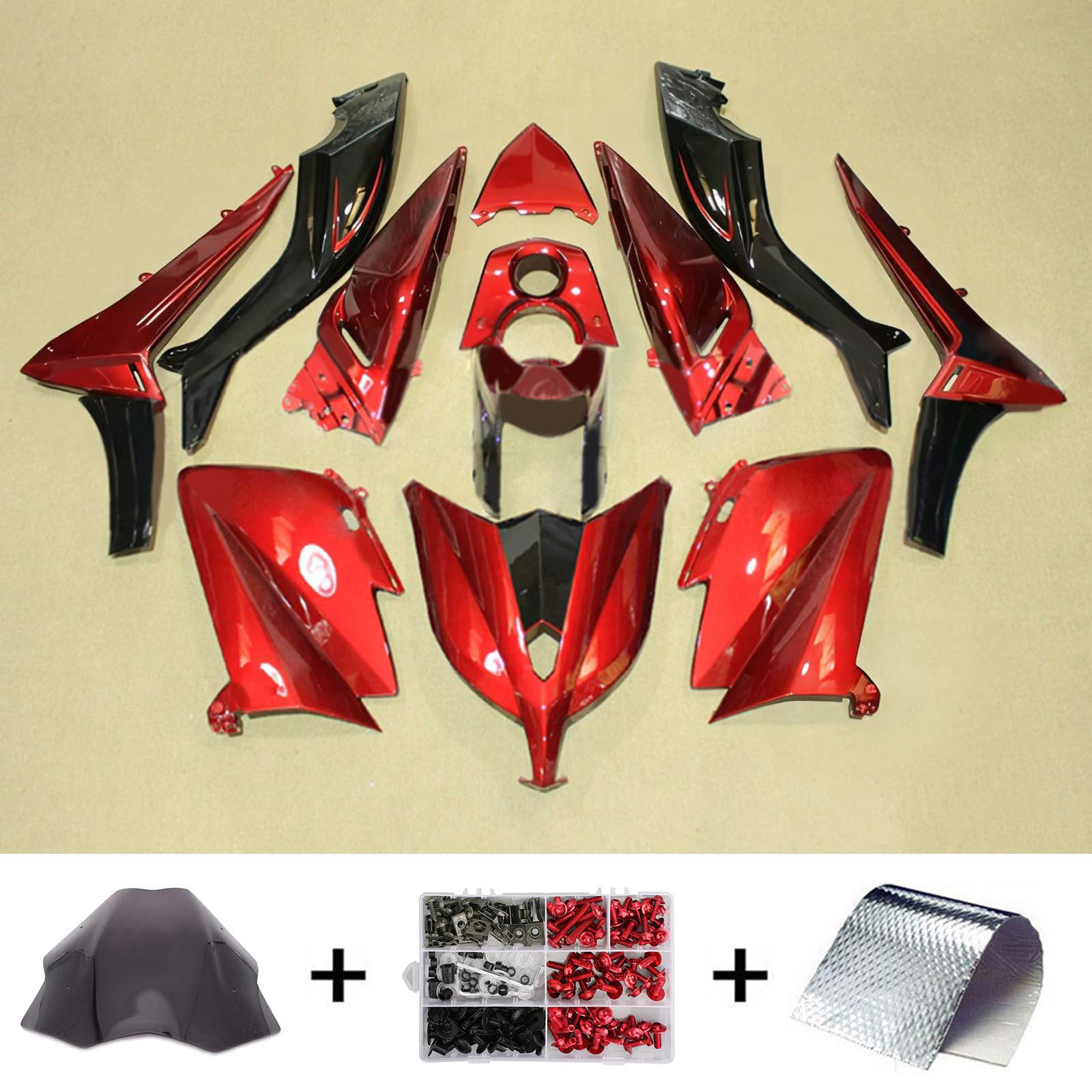 Amotopart 2012-2014 T-Max TMAX530 Yamaha Rot& Verkleidungssatz