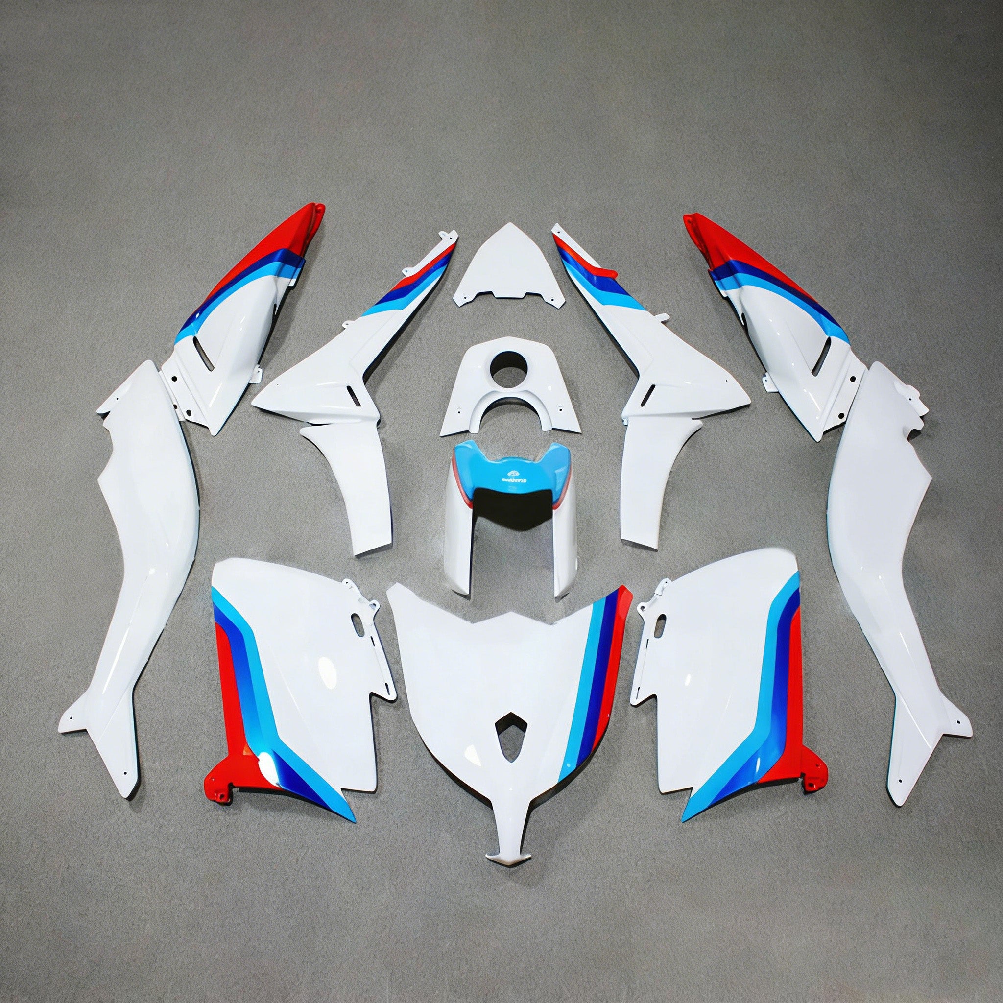 Kit carena Amotopart 2012-2014 TMax TMAX 530 Yamaha rosso e blu Style2