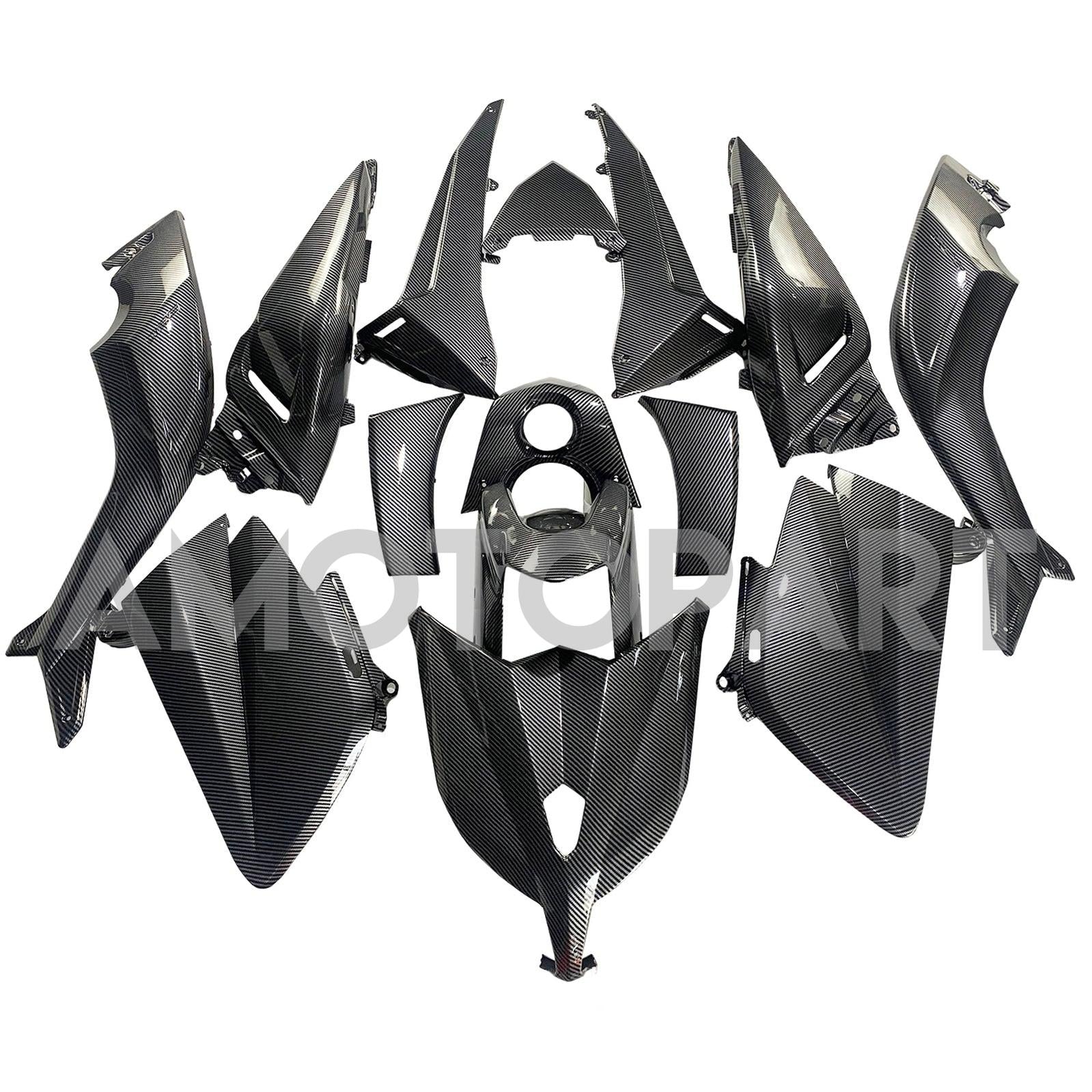 Amotopart 2012-2014 T-Max TMAX530 Yamaha Carbon Fiber Black Fairing Kit