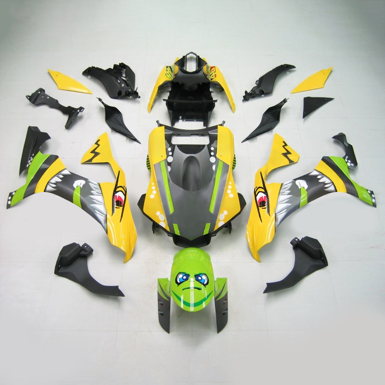 Amotopart Yamaha 2020-2026 YZF R1 Shark Cartoon Fairing Kit