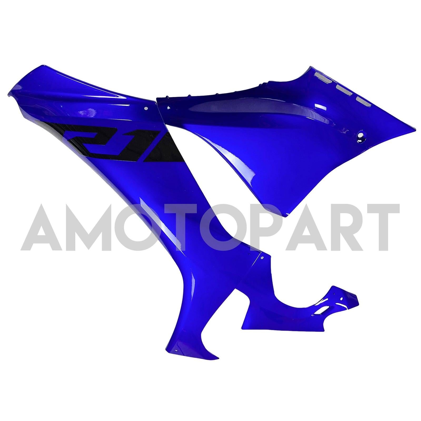 Amotopart Yamaha 2020-2025 YZF R1 Blue With Black Fairing Kit