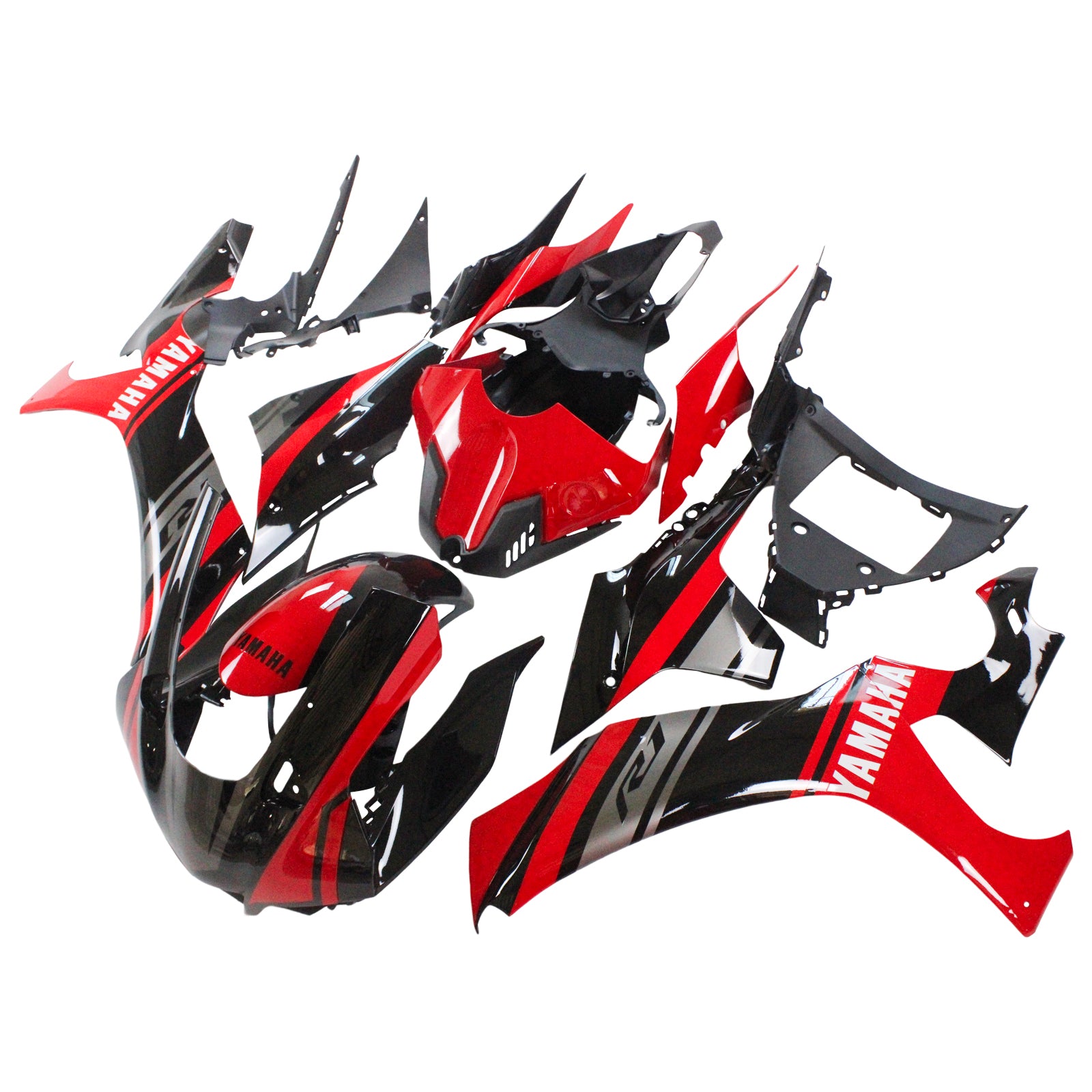 Amotopart Yamaha 2020-2024 YZF R1 Black Red Fairing Kit