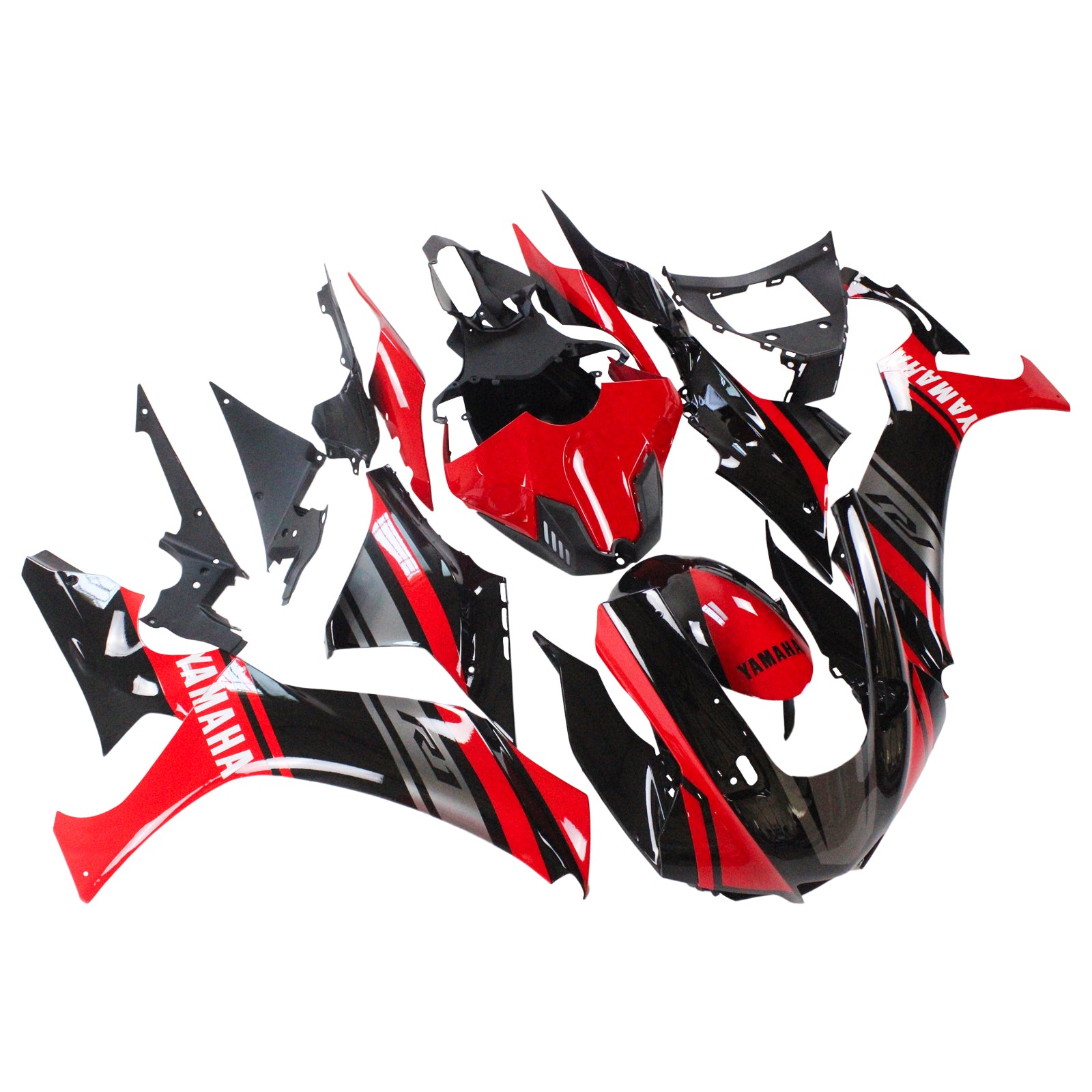 Amotopart Yamaha 2020-2024 YZF R1 Black Red Fairing Kit