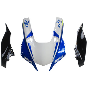 Amotopart Yamaha 2020–2024 YZF R1 weiß-blaues Logo-Verkleidungsset