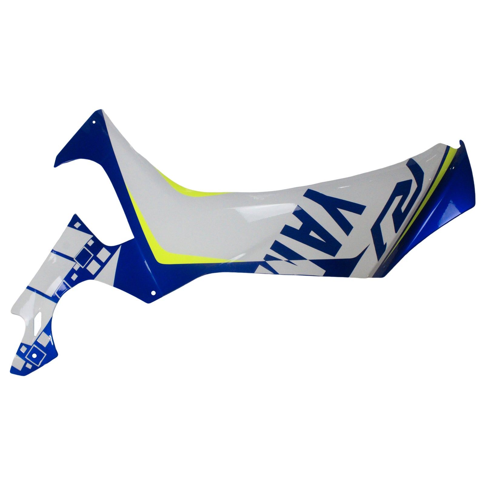 Amotopart Yamaha 2020-2024 YZF R1 White Blue Logo Fairing Kit