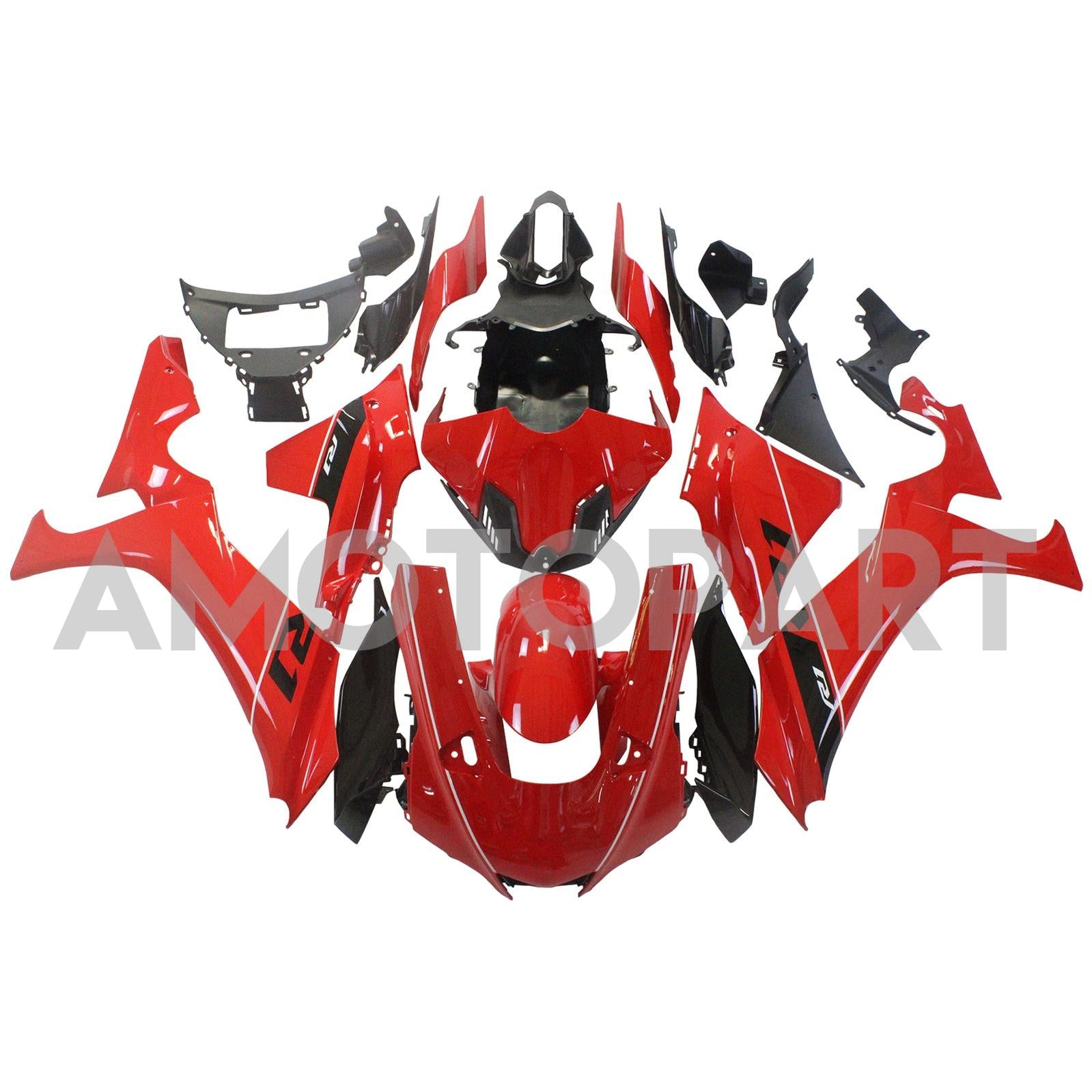 Amotopart ヤマハ YZF R1 2020-2024 レッド フェアリング キット