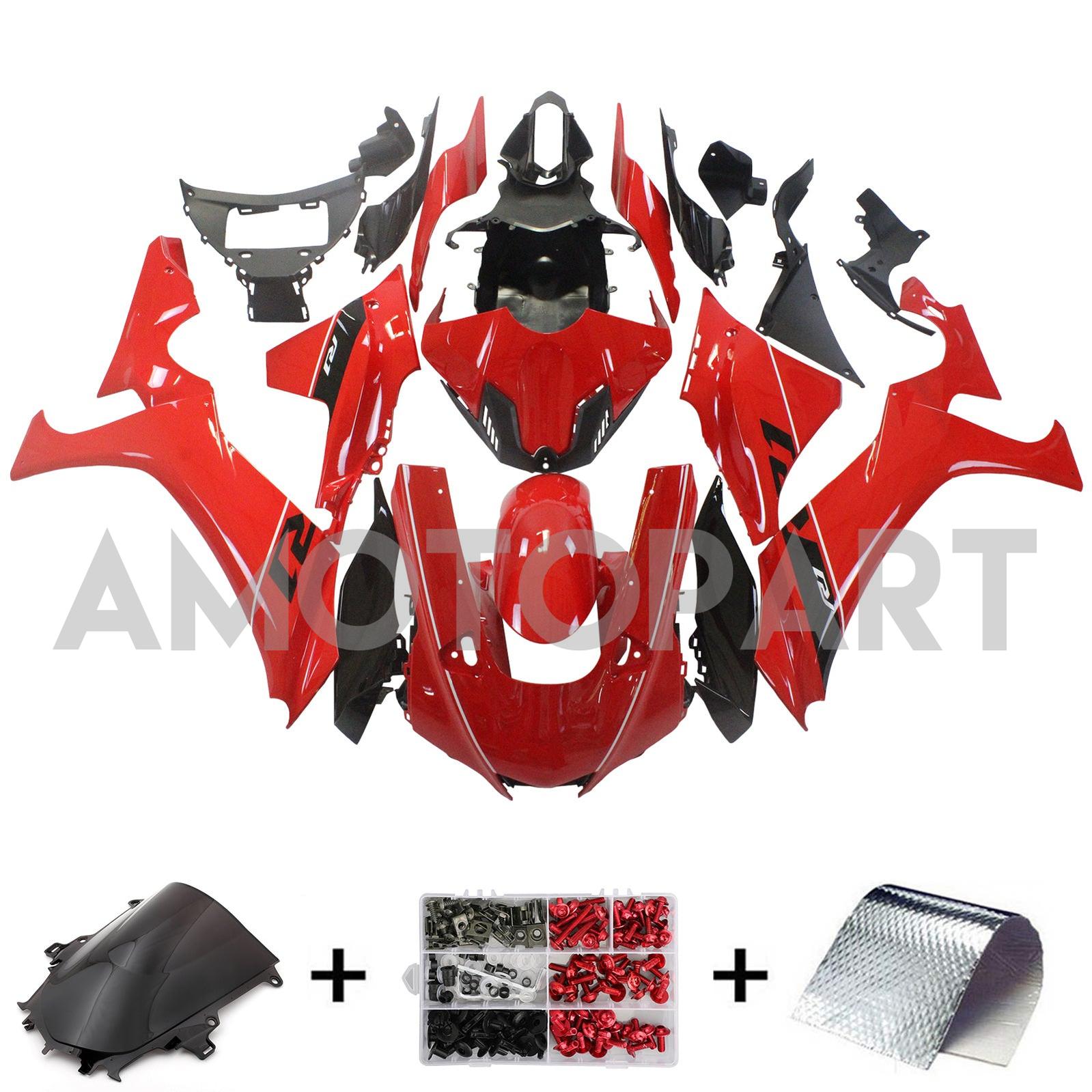 Amotopart Yamaha YZF R1 2020-2025 Red Fairing Kit